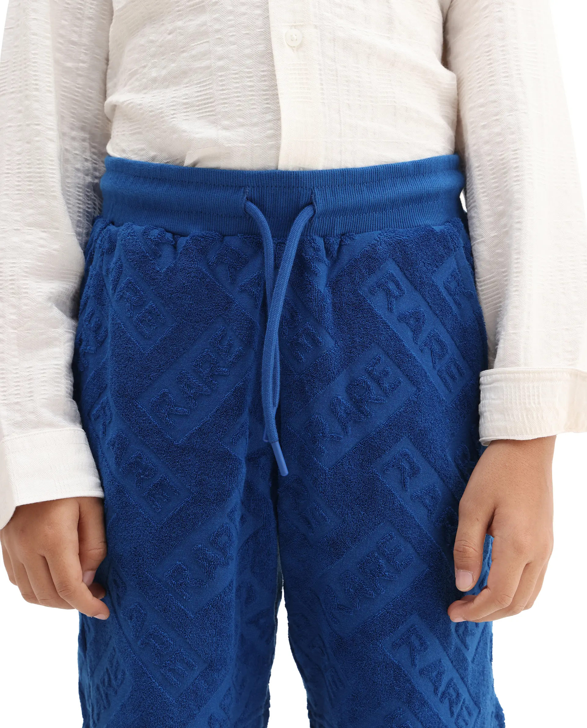 Rare Ones Kids Zilo-B Blue Cotton All Over Print Drawstring Closure Regular Fit Shorts - Image 2