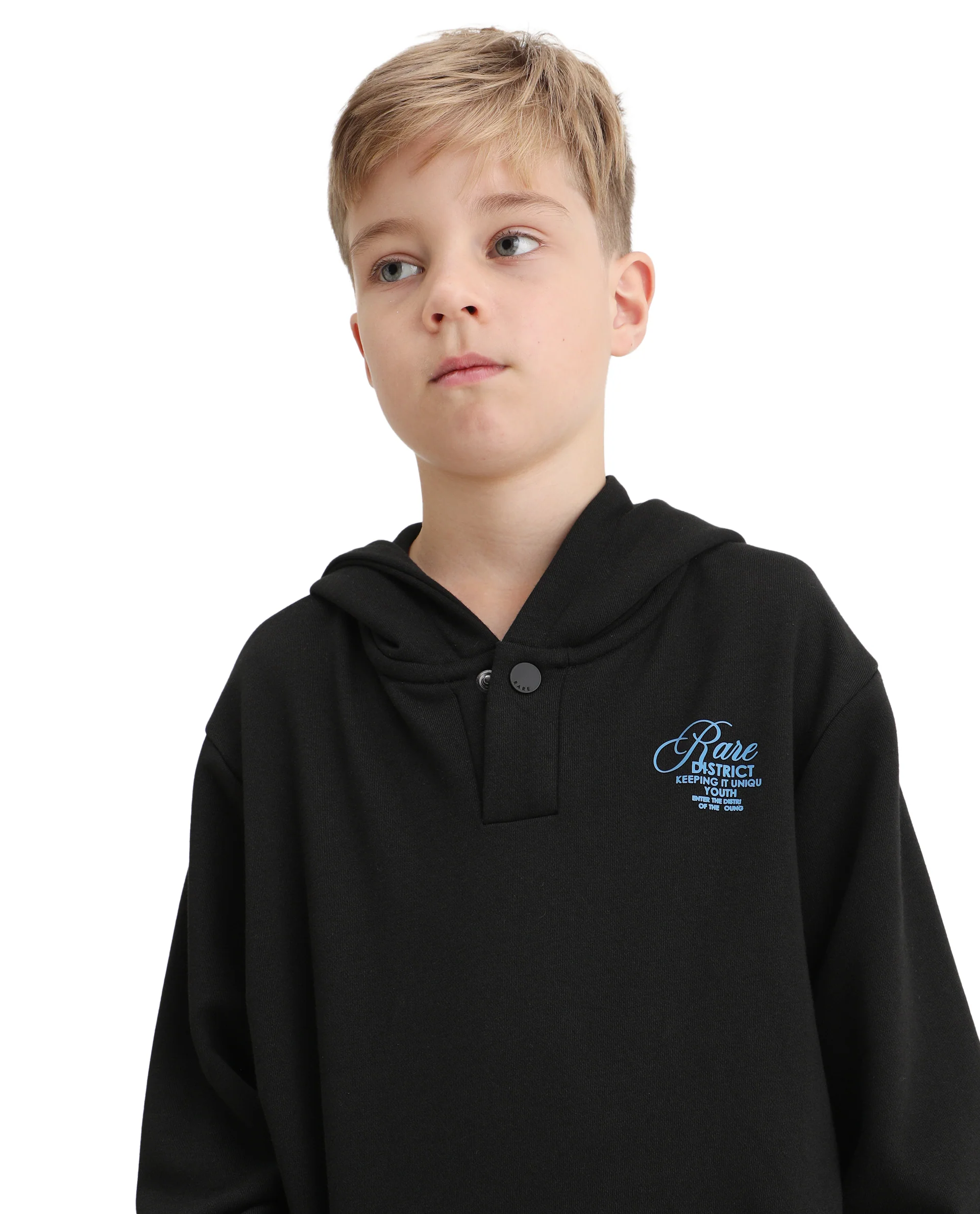 Rare Ones Kids Arno Black Cotton Blend Hd Print Oversized Sweatshirt - Image 3