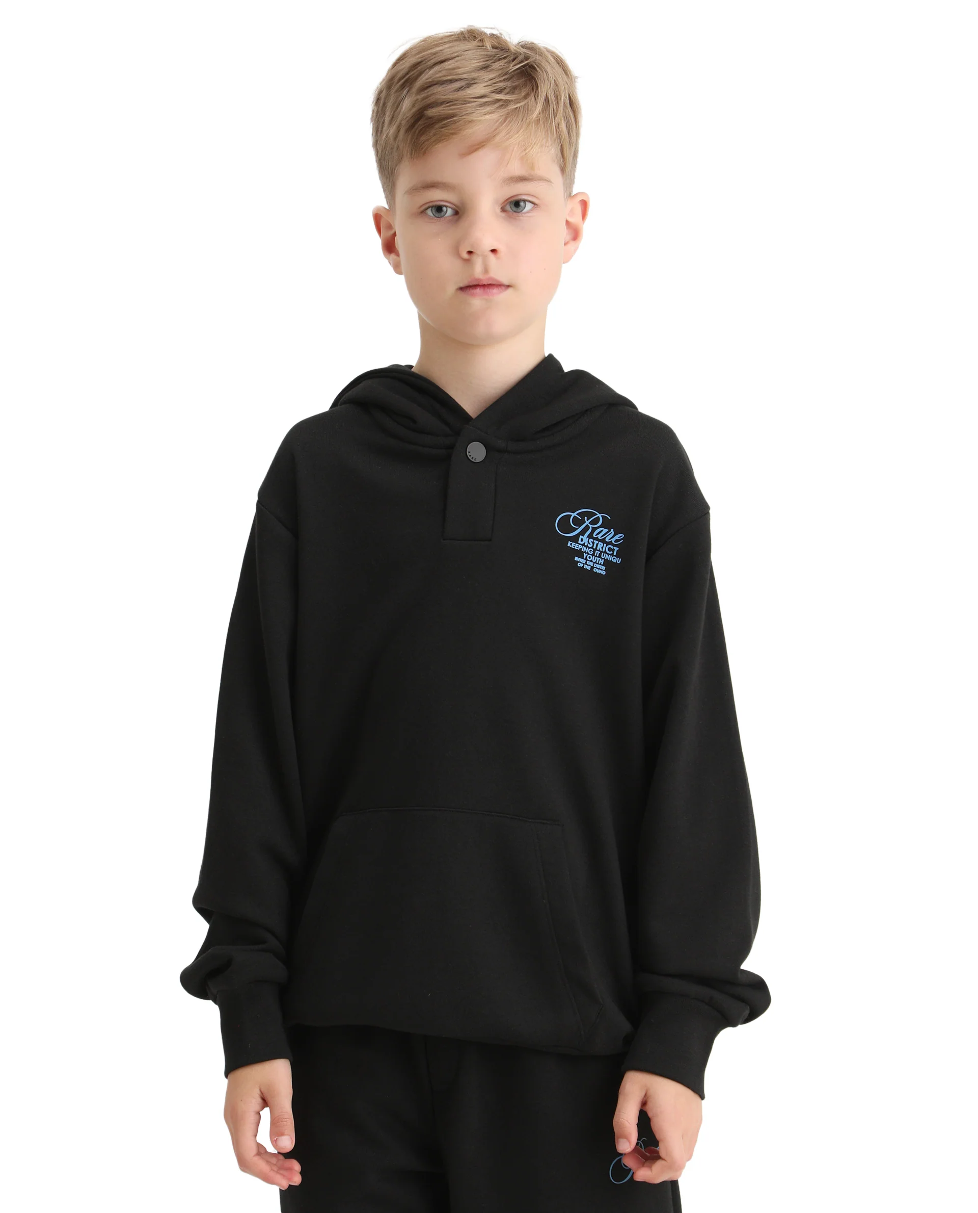 Rare Ones Kids Arno Black Cotton Blend Hd Print Oversized Sweatshirt - Image 5