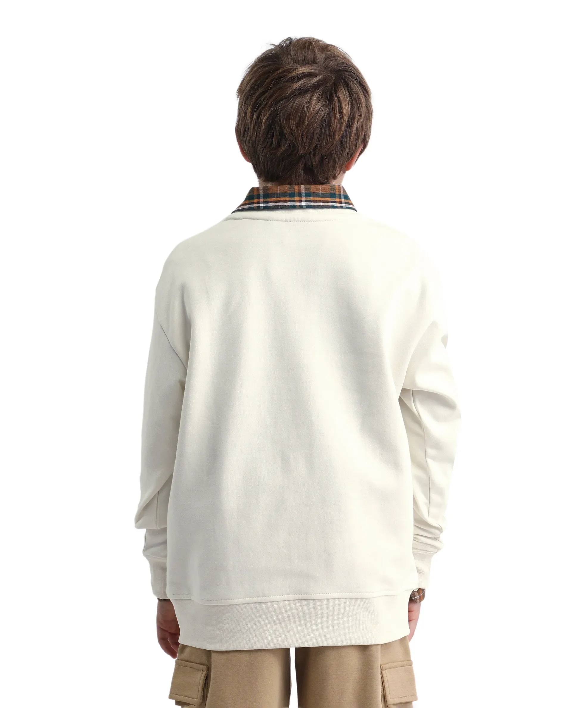 Rare Ones Kids Bunk Off White Cotton Blend Regular Fit Sweatshirt - Image 7