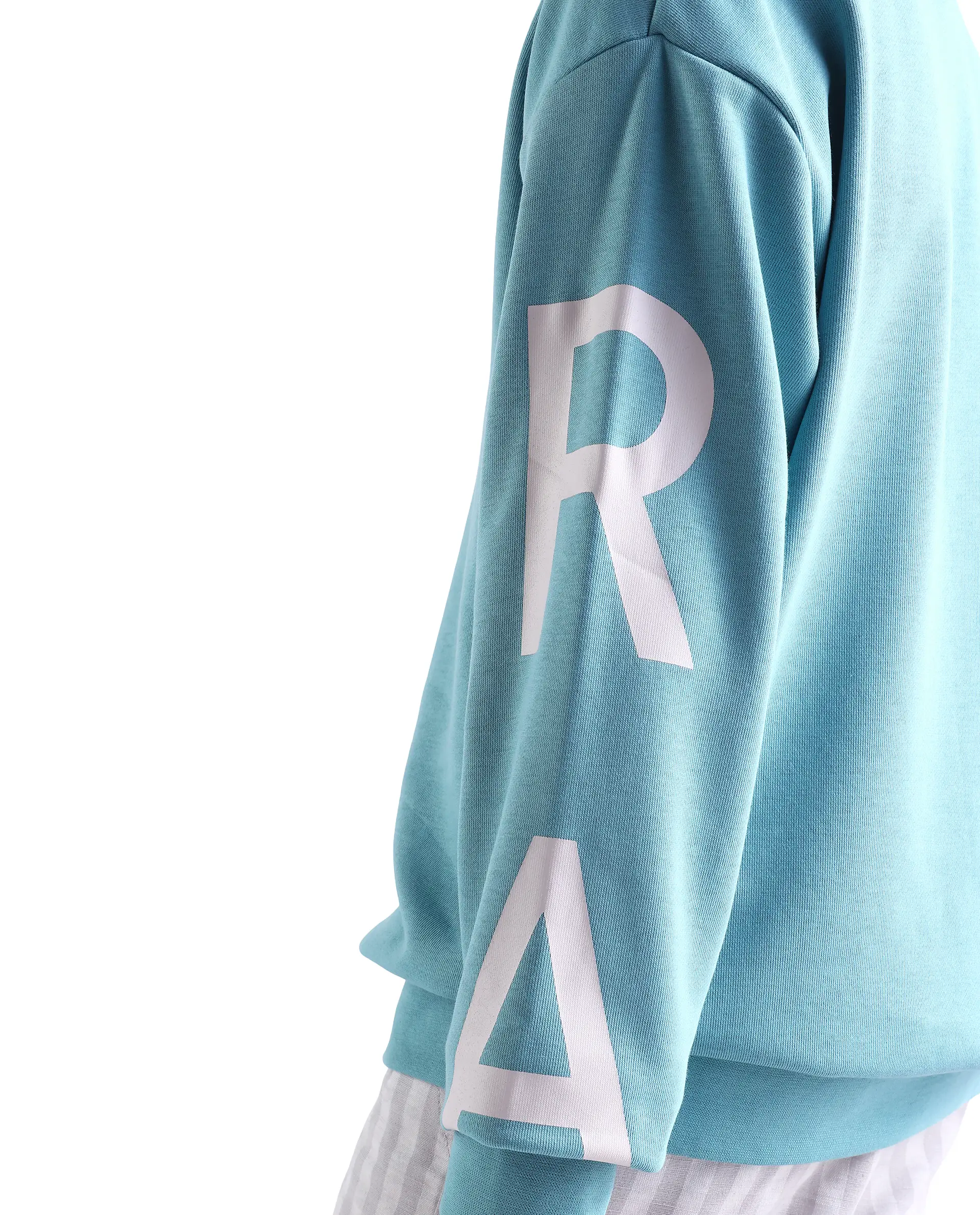 Rare Ones Kids Draw Blue Cotton Pull On Crew Neck Full Sleeves Regular Fit Sweatshirt - Image 4