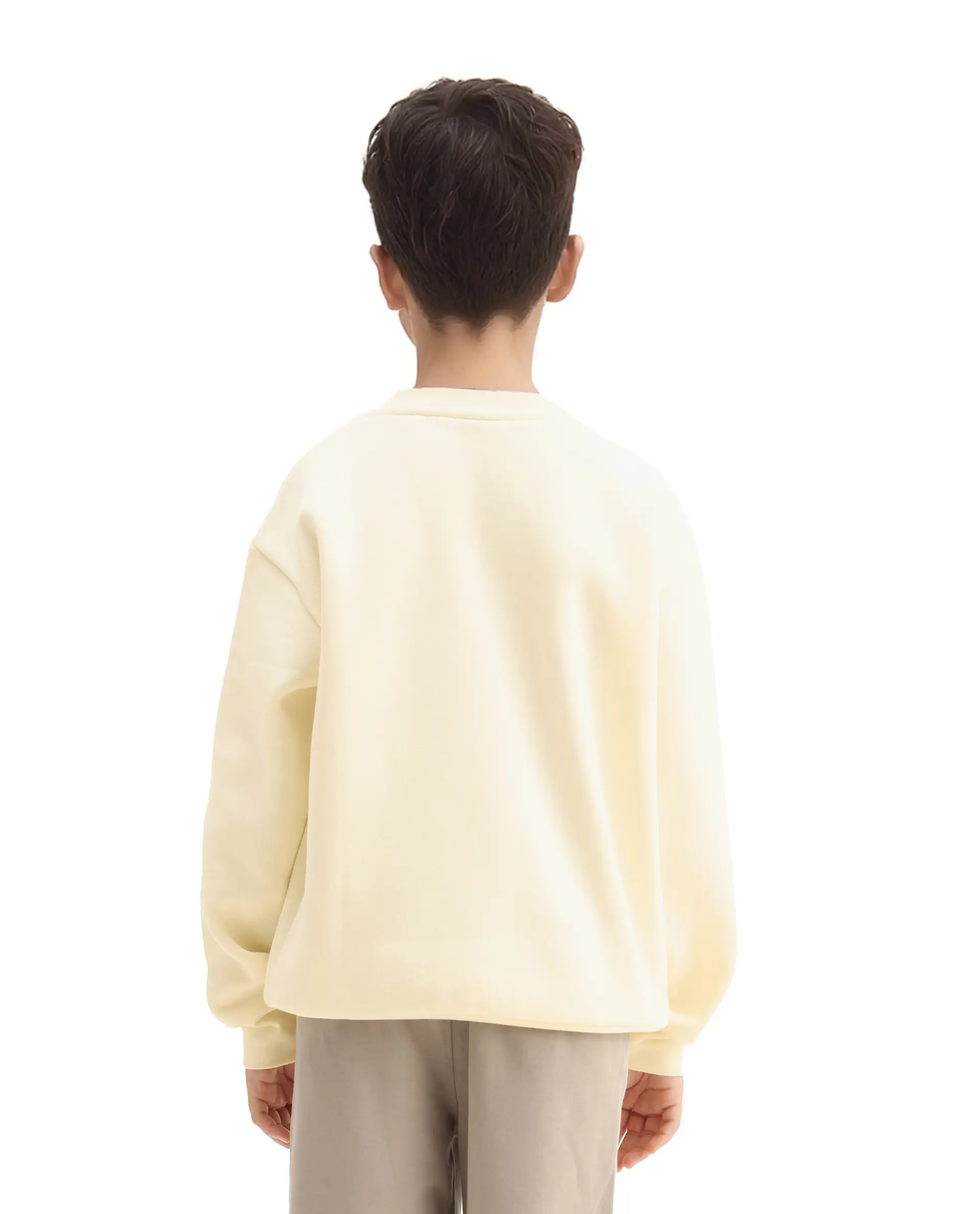 Rare Ones Kids Drew Off White Cotton Blend Embroidered Oversized Sweatshirt - Image 7