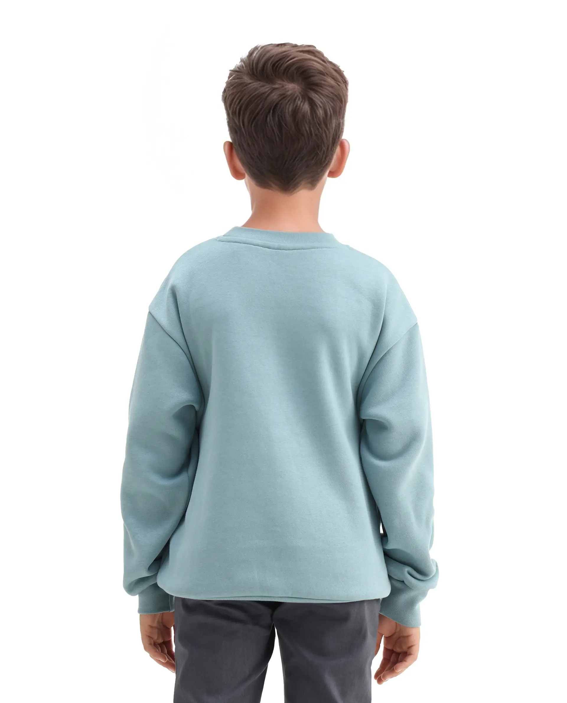 Rare Ones Kids Elio Light Blue Cotton Blend Digital Print Oversized Sweatshirt - Image 7