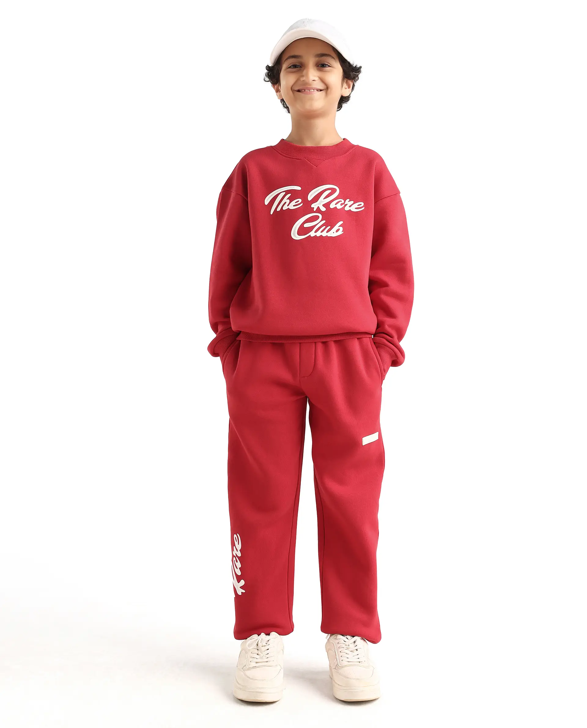 Rare Ones Kids Fabio Dark Red Cotton Blend Pull-On Closure Graphic Print Full Sleeves Boxy Sweatshirt - Image 2