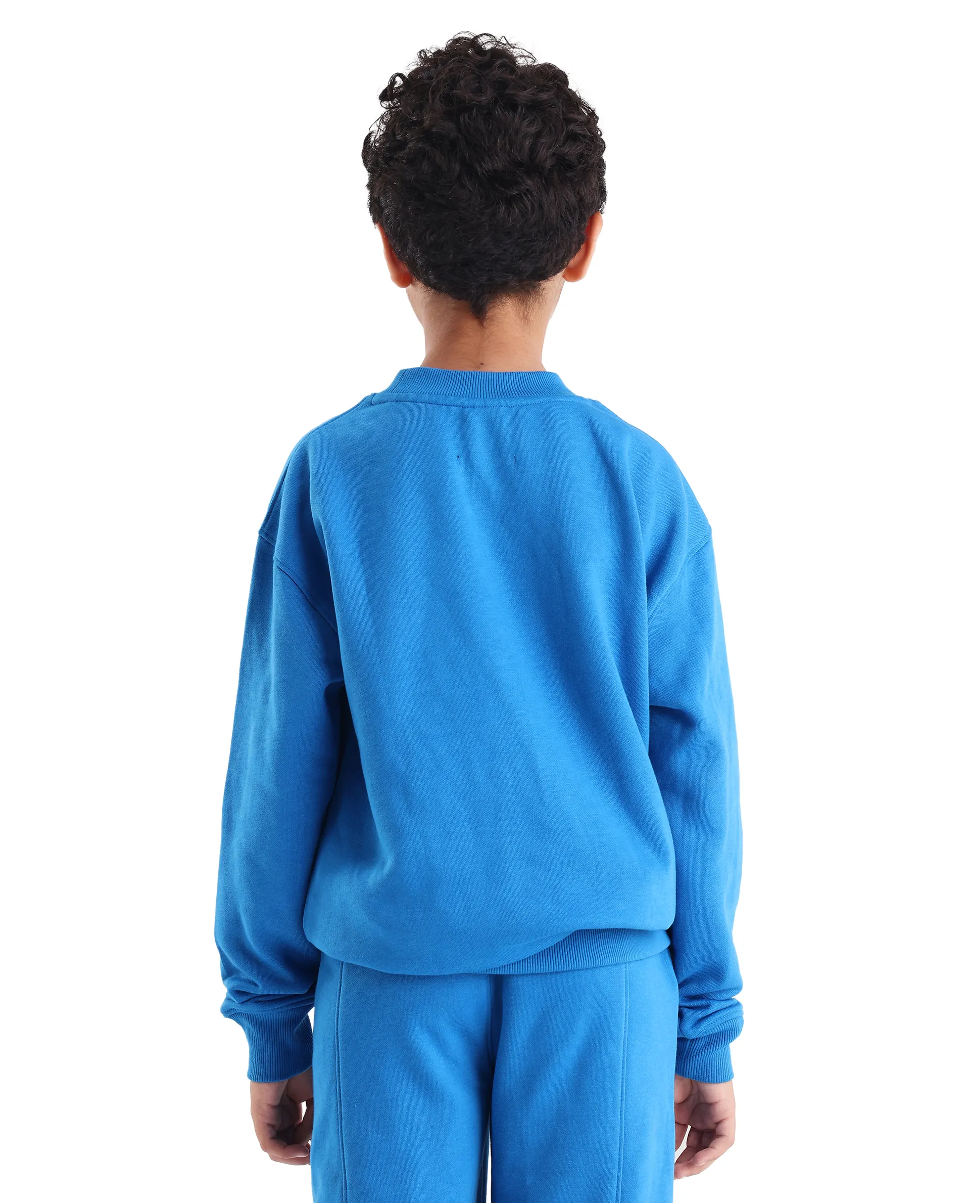 Rare Ones Kids Henry Dark Blue Cotton Blend Graphic Print Oversized Sweatshirt - Image 8