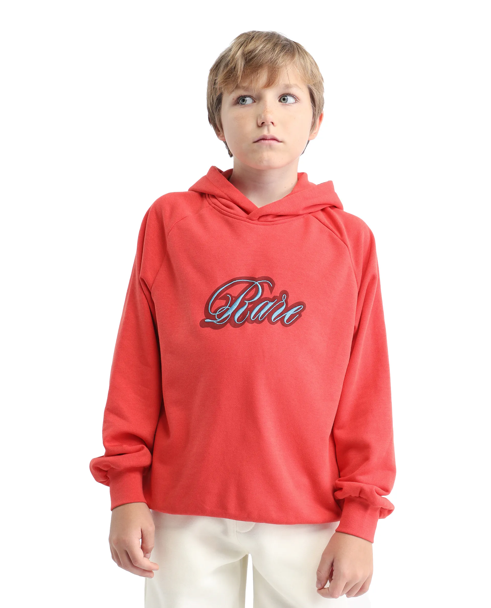 Rare Ones Kids Huck Red Cotton Pull On Crew Neck Full Sleeves Fit Sweatshirt - Image 3