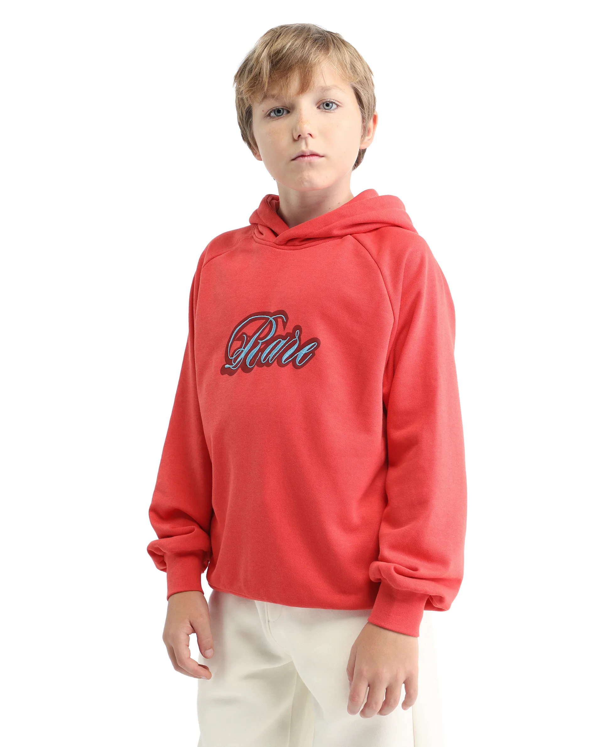Rare Ones Kids Huck Red Cotton Pull On Crew Neck Full Sleeves Fit Sweatshirt - Image 5