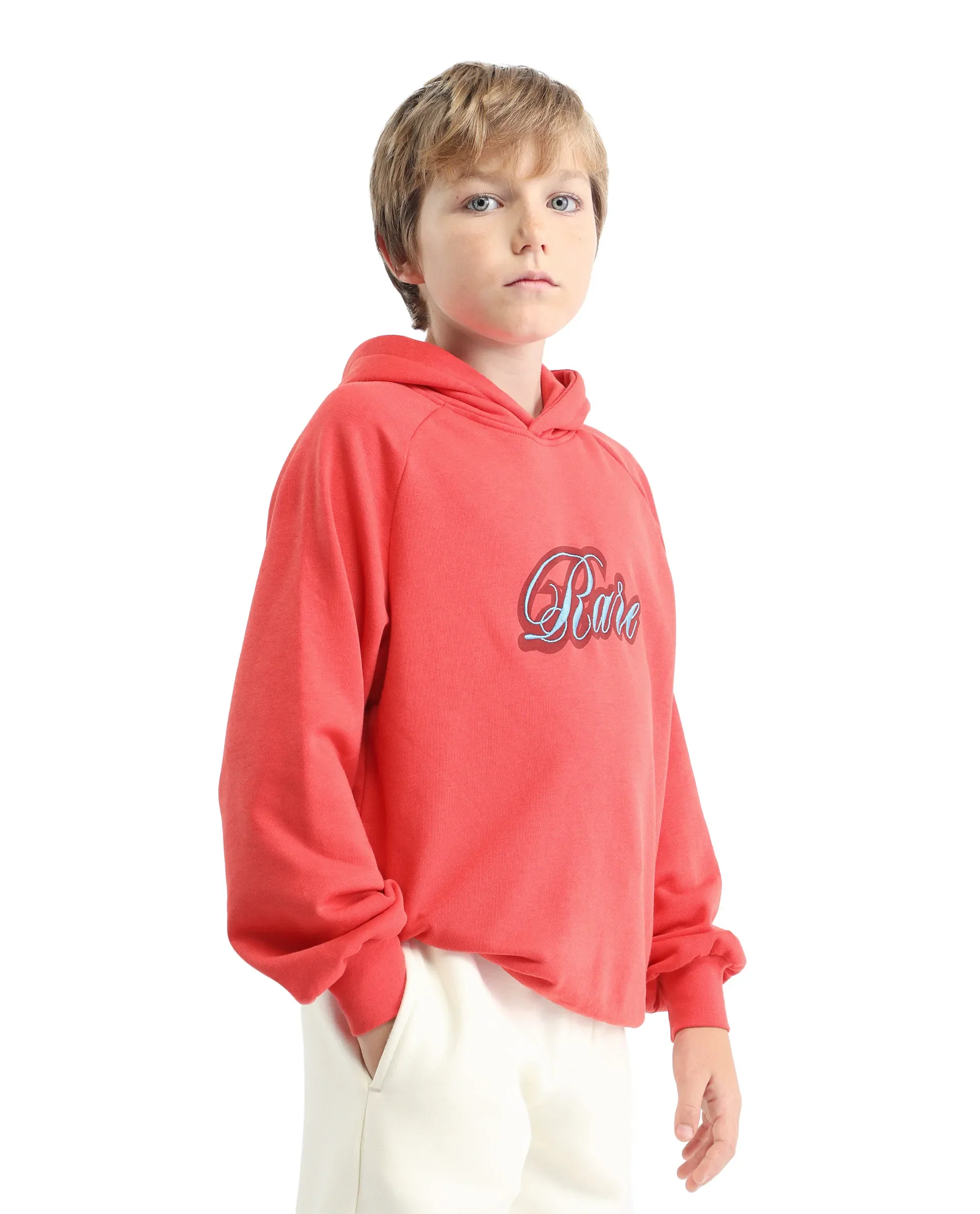 Rare Ones Kids Huck Red Cotton Pull On Crew Neck Full Sleeves Fit Sweatshirt - Image 6