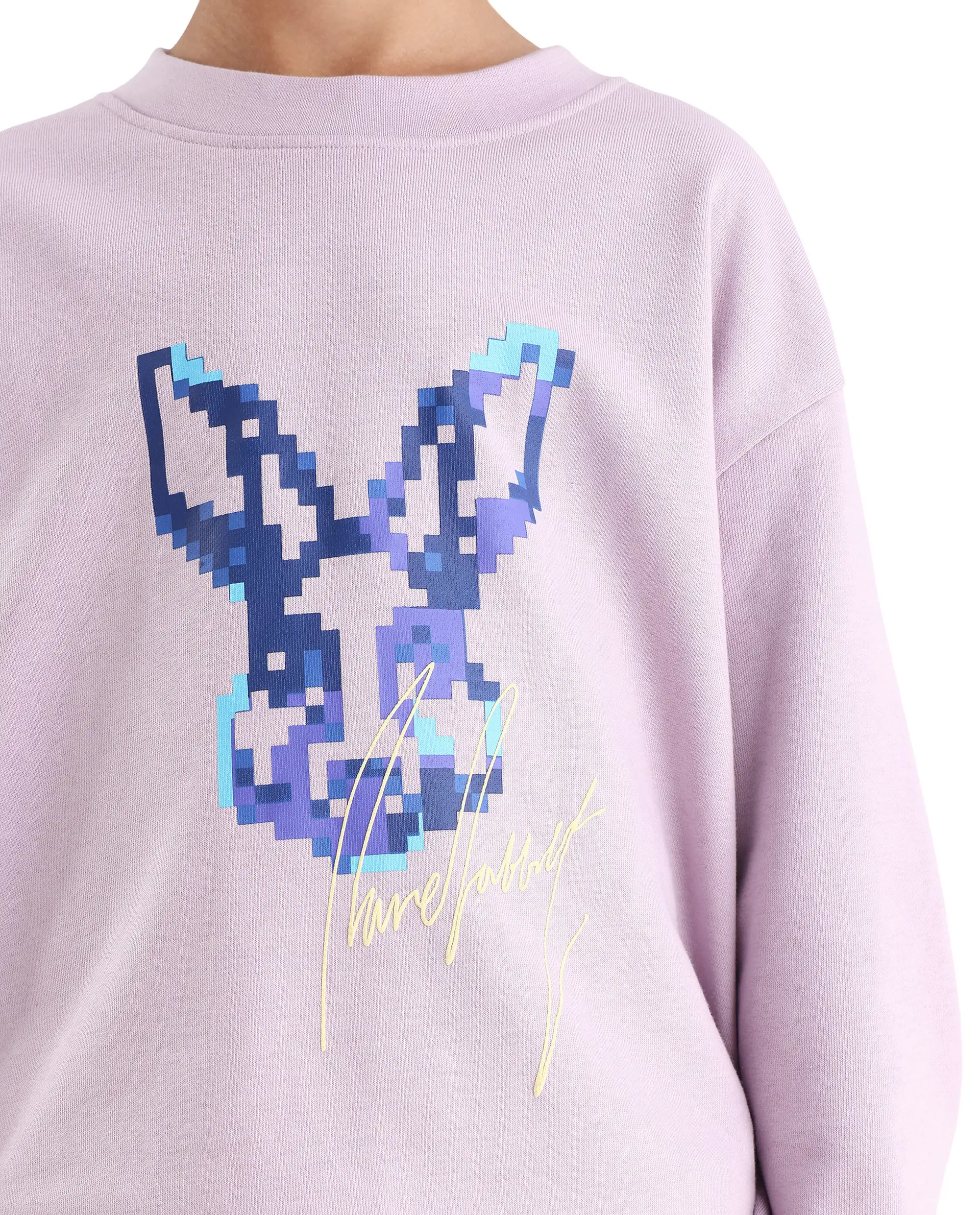 Rare Ones Kids Iver Pastel Purple Cotton Blend Pull On Crew Neck Full Sleeves Fit Sweatshirt - Image 3
