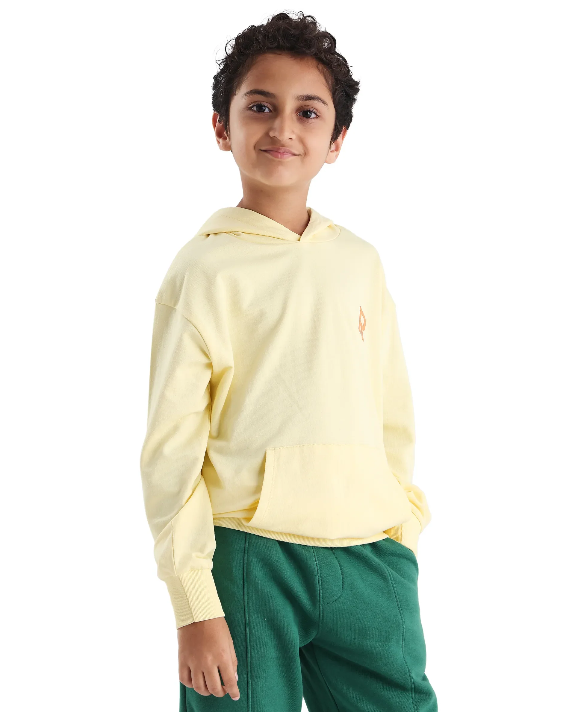 Rare Ones Kids Mason Light Yellow Cotton Pull On Crew Neck Full Sleeves Fit Sweatshirt - Image 6