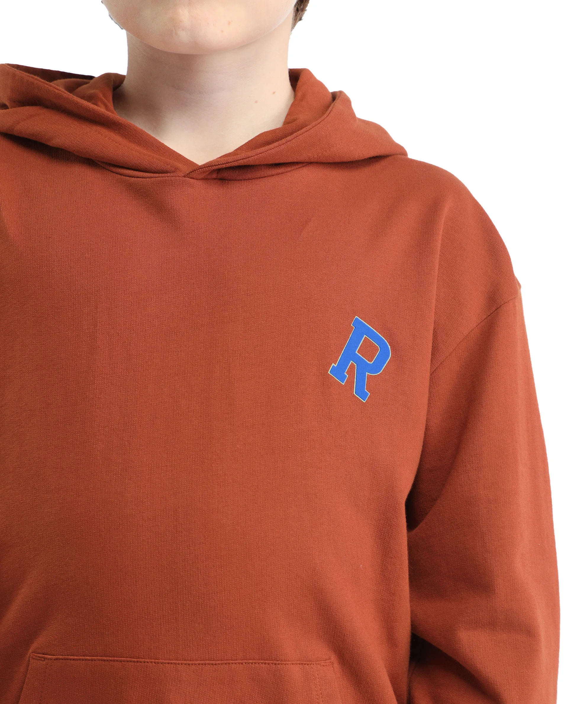 Rare Ones Kids Mason Rust Cotton Pull On Crew Neck Full Sleeves Fit Sweatshirt - Image 3