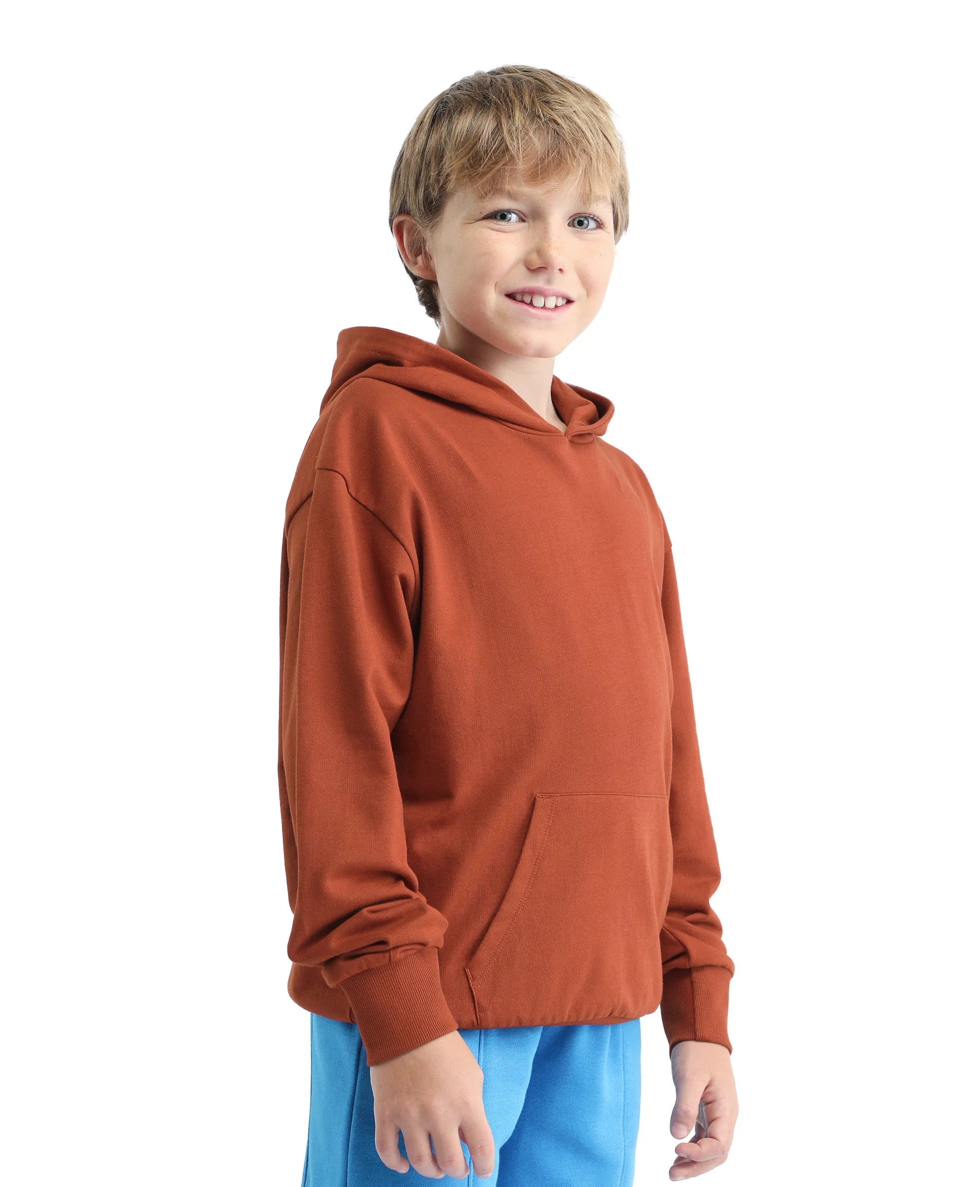 Rare Ones Kids Mason Rust Cotton Pull On Crew Neck Full Sleeves Fit Sweatshirt - Image 6