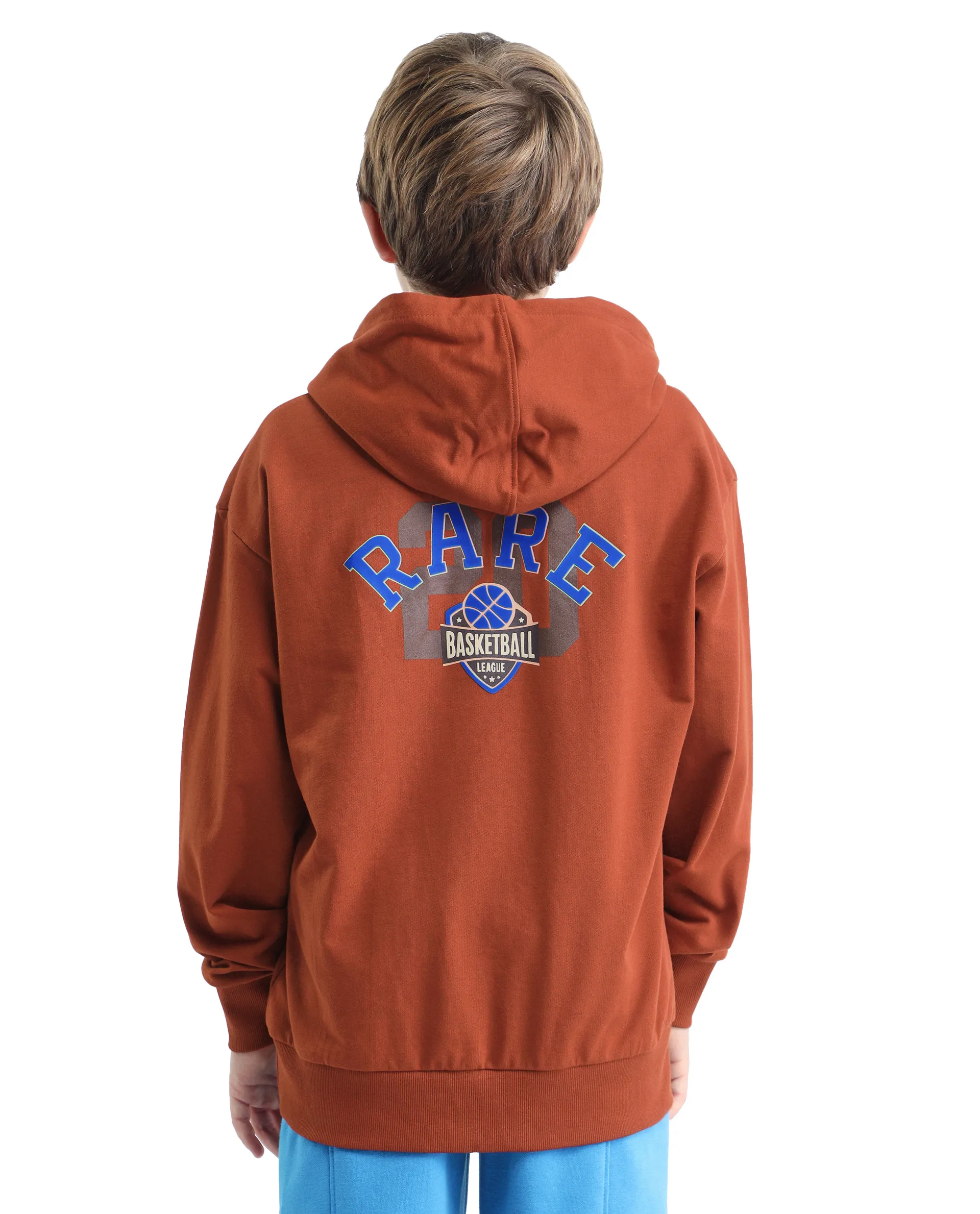 Rare Ones Kids Mason Rust Cotton Pull On Crew Neck Full Sleeves Fit Sweatshirt - Image 8