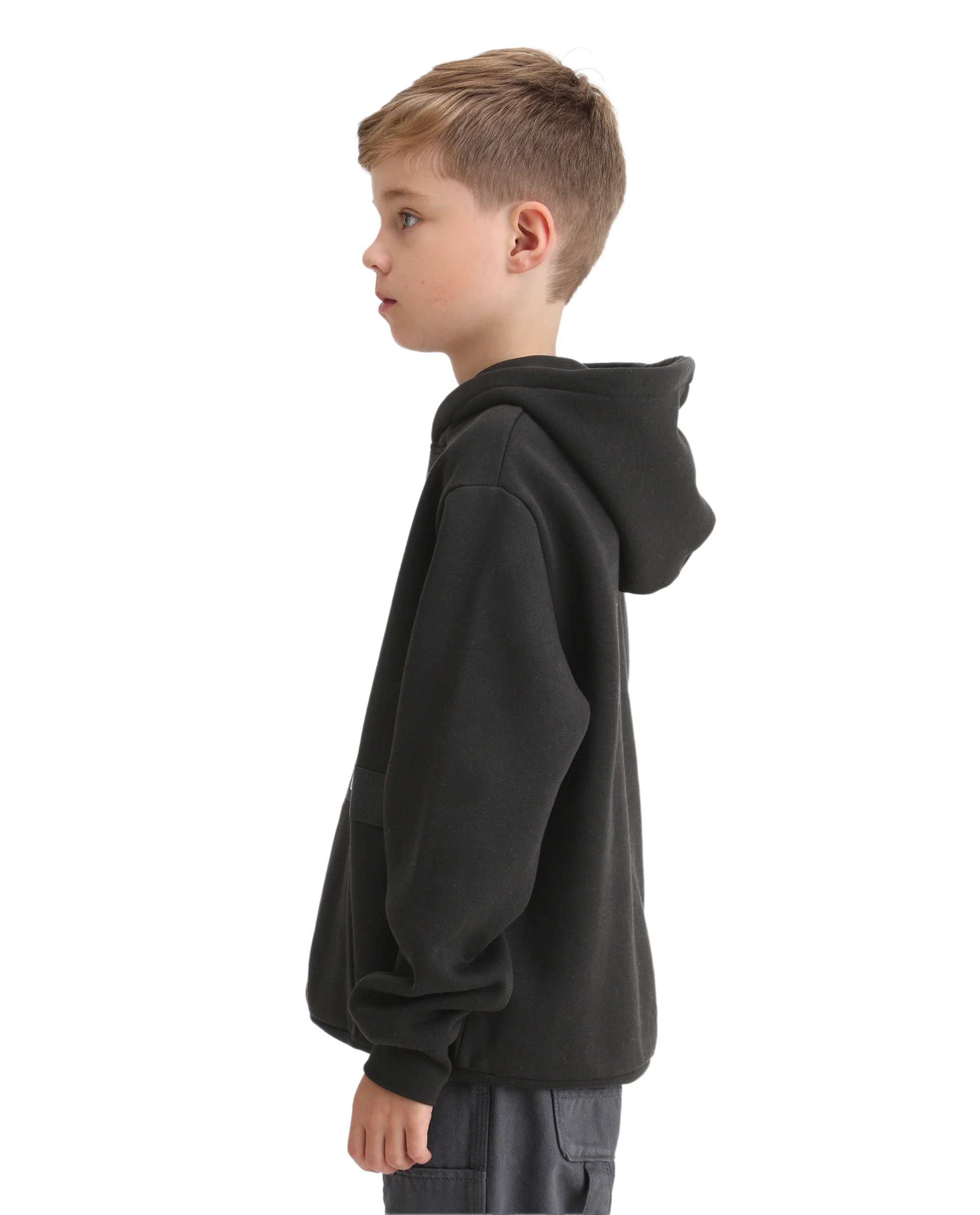 Rare Ones Kids Nexa-K Black Cotton Blend Hooded Boxy Fit Sweatshirt - Image 5