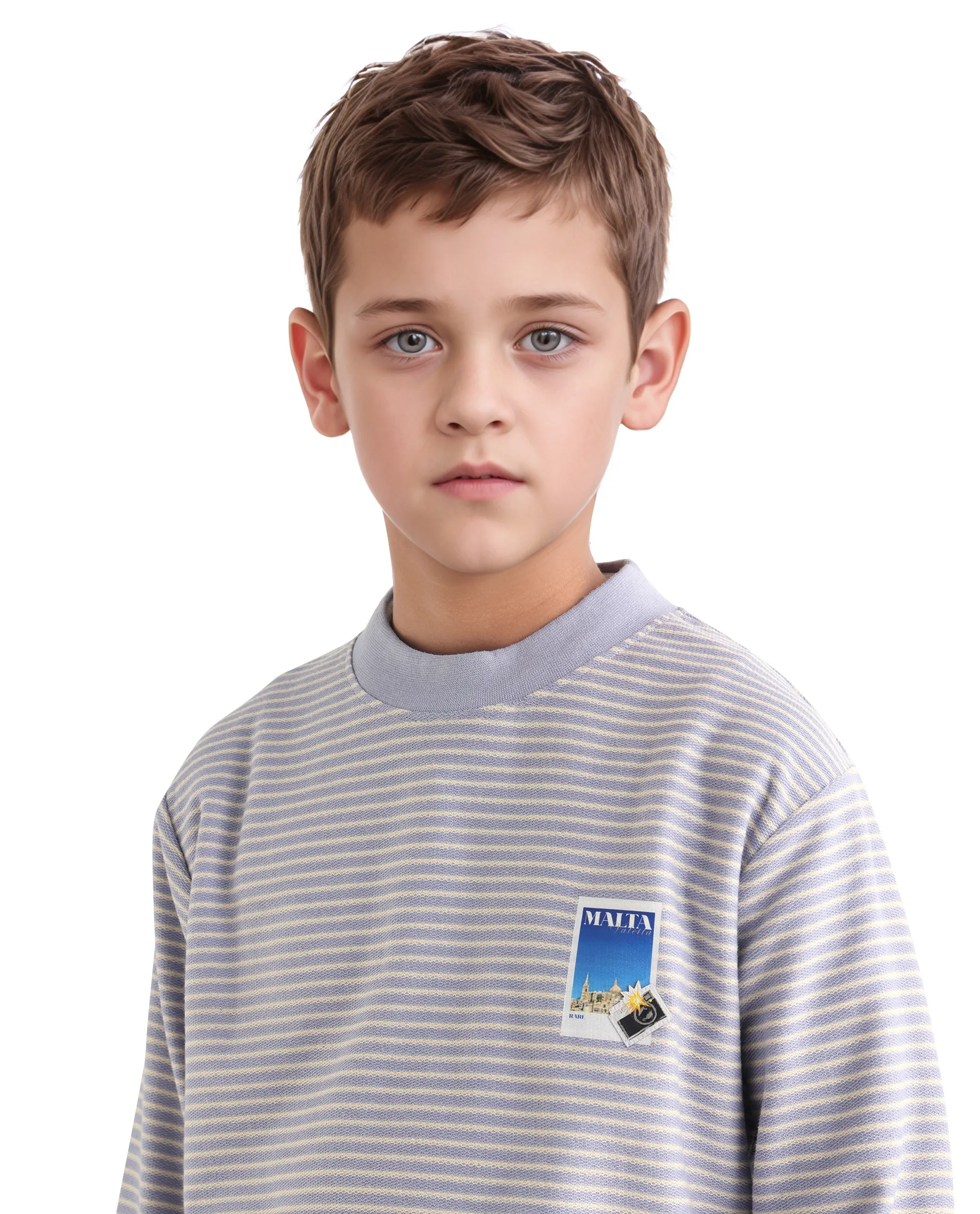 Rare Ones Kids Rosco Light Purple Cotton Printed Oversized Sweatshirt - Image 5