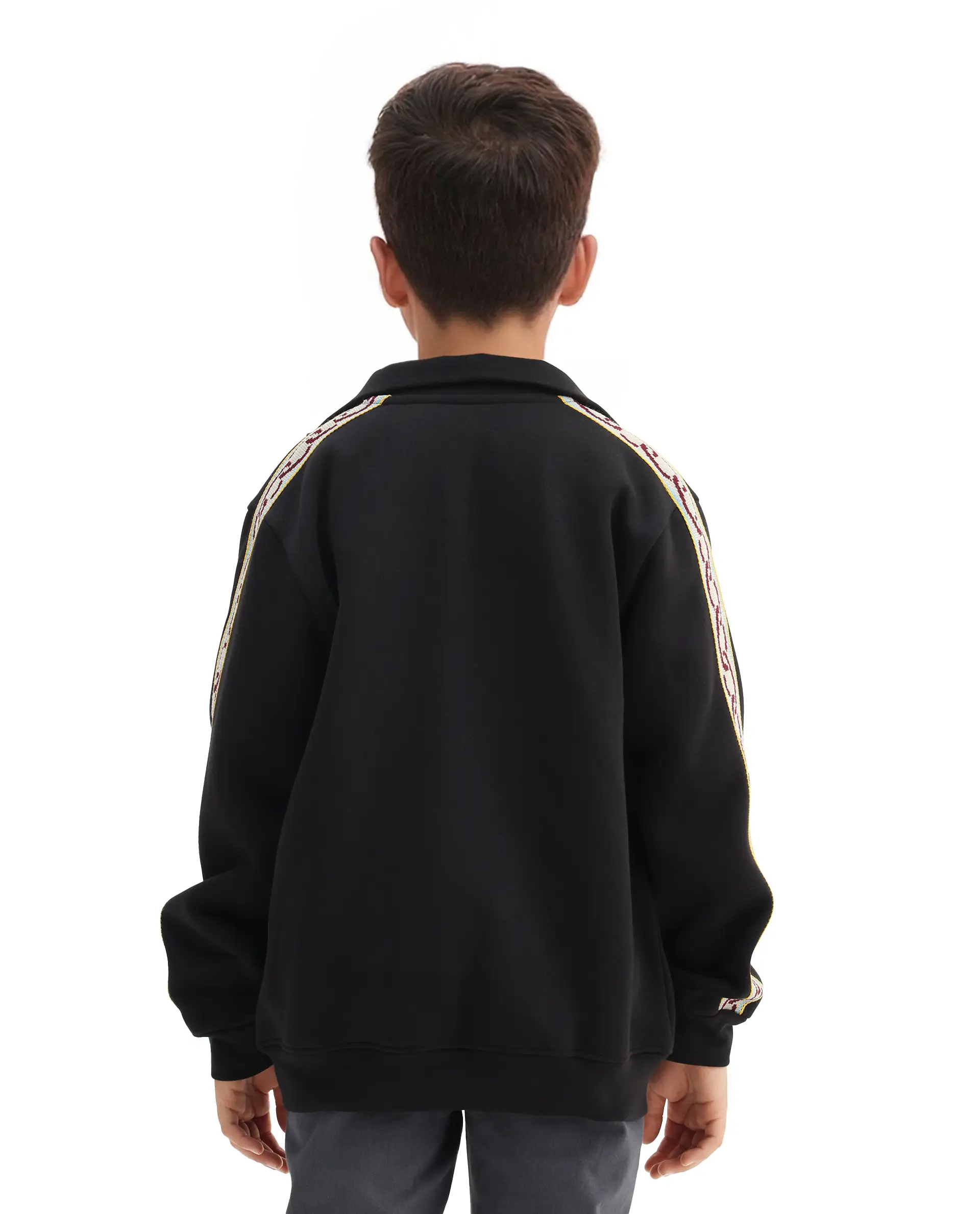 Rare Ones Kids Sugar Black Cotton Blend Solid Regular Fit Sweatshirt - Image 7