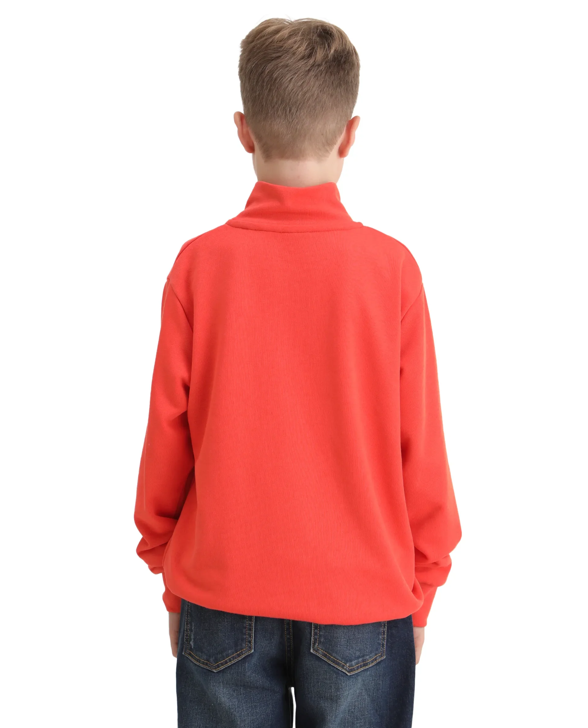 Rare Ones Kids Theo Orange Cotton Pull On Crew Neck Full Sleeves Fit Sweatshirt - Image 6