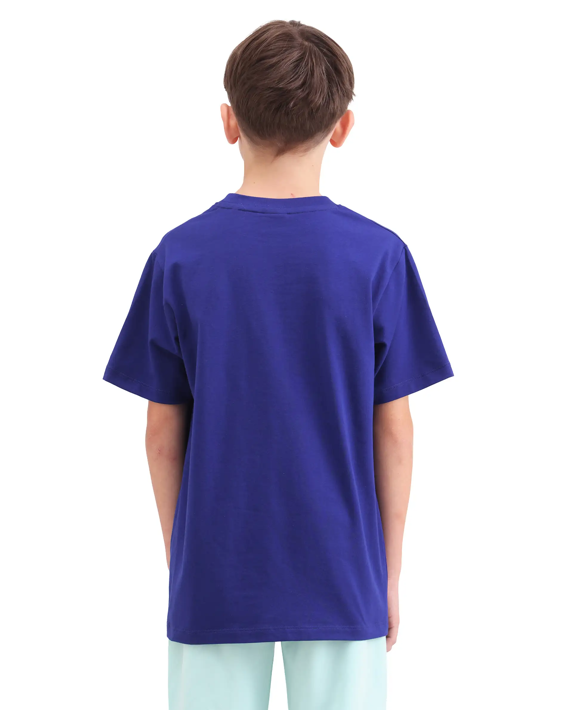 Rare Ones Kids Anton Dark Blue Cotton Blend Fabric Pull-On Closure Graphic Print Regular Fit T-Shirt - Image 7
