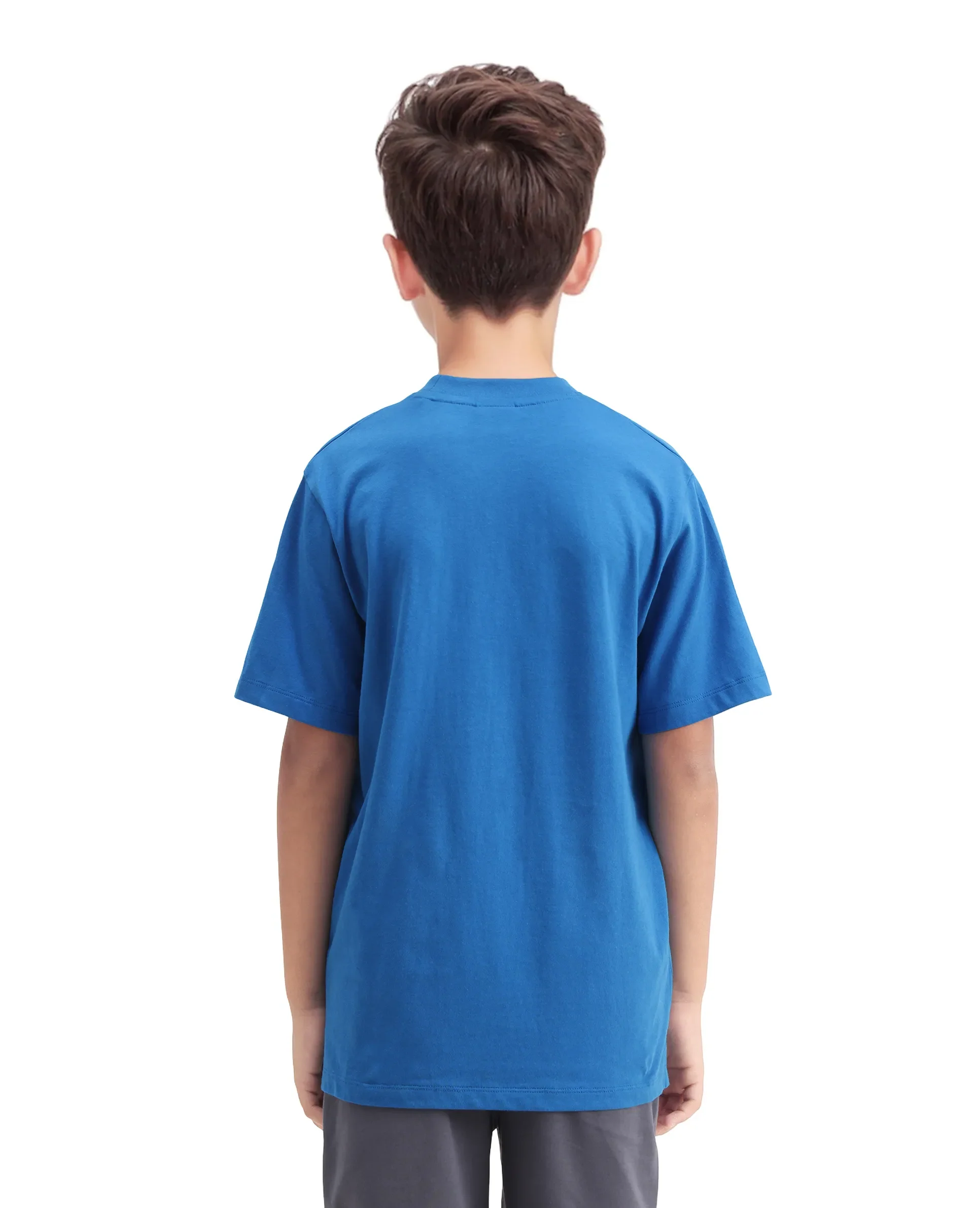 Rare Ones Kids Blain Blue Cotton Regular Fit Hd Print T-Shirt - Image 8