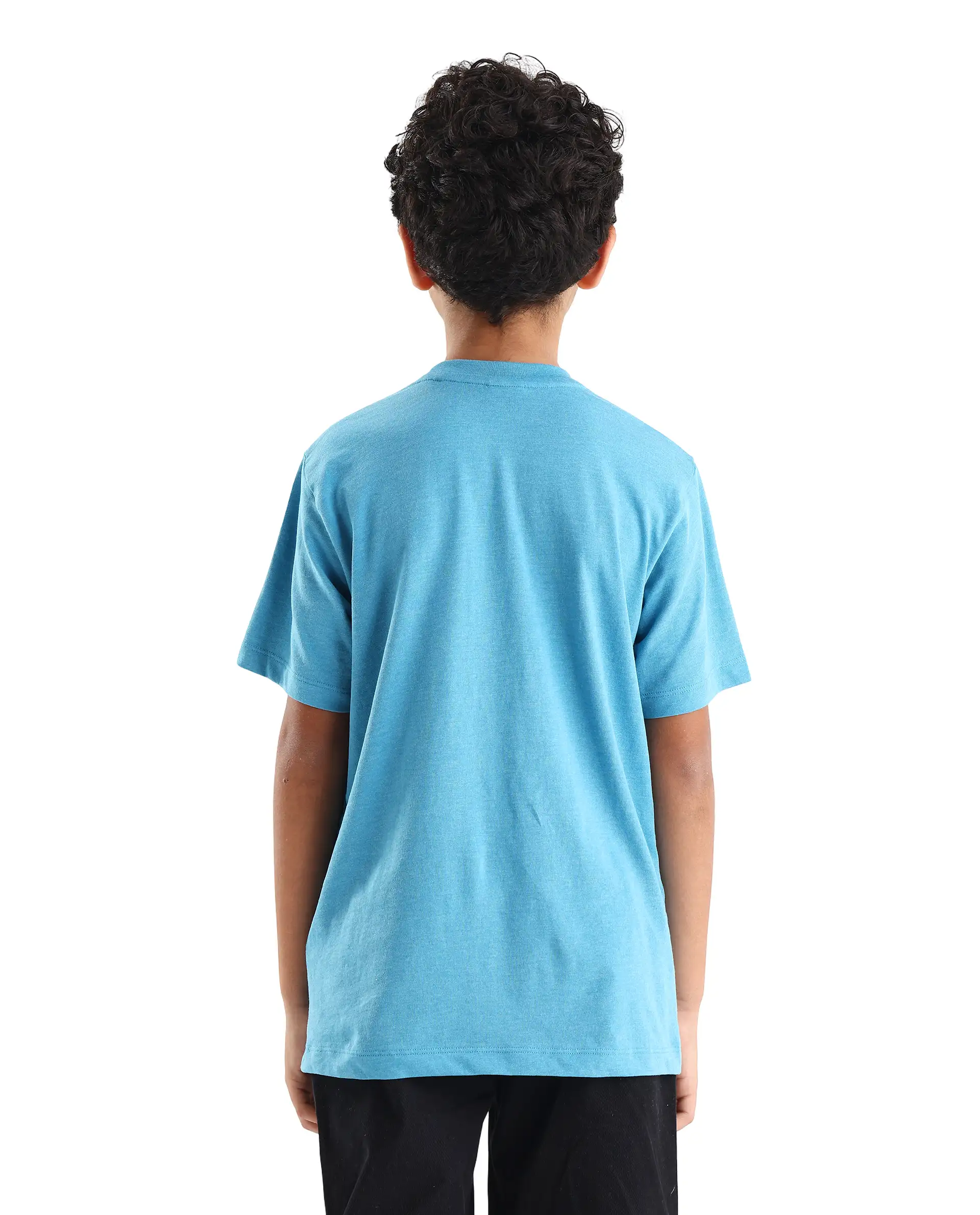 Rare Ones Kids Boaz Turq Cotton Graphic Print Regular Fit T-Shirt - Image 7
