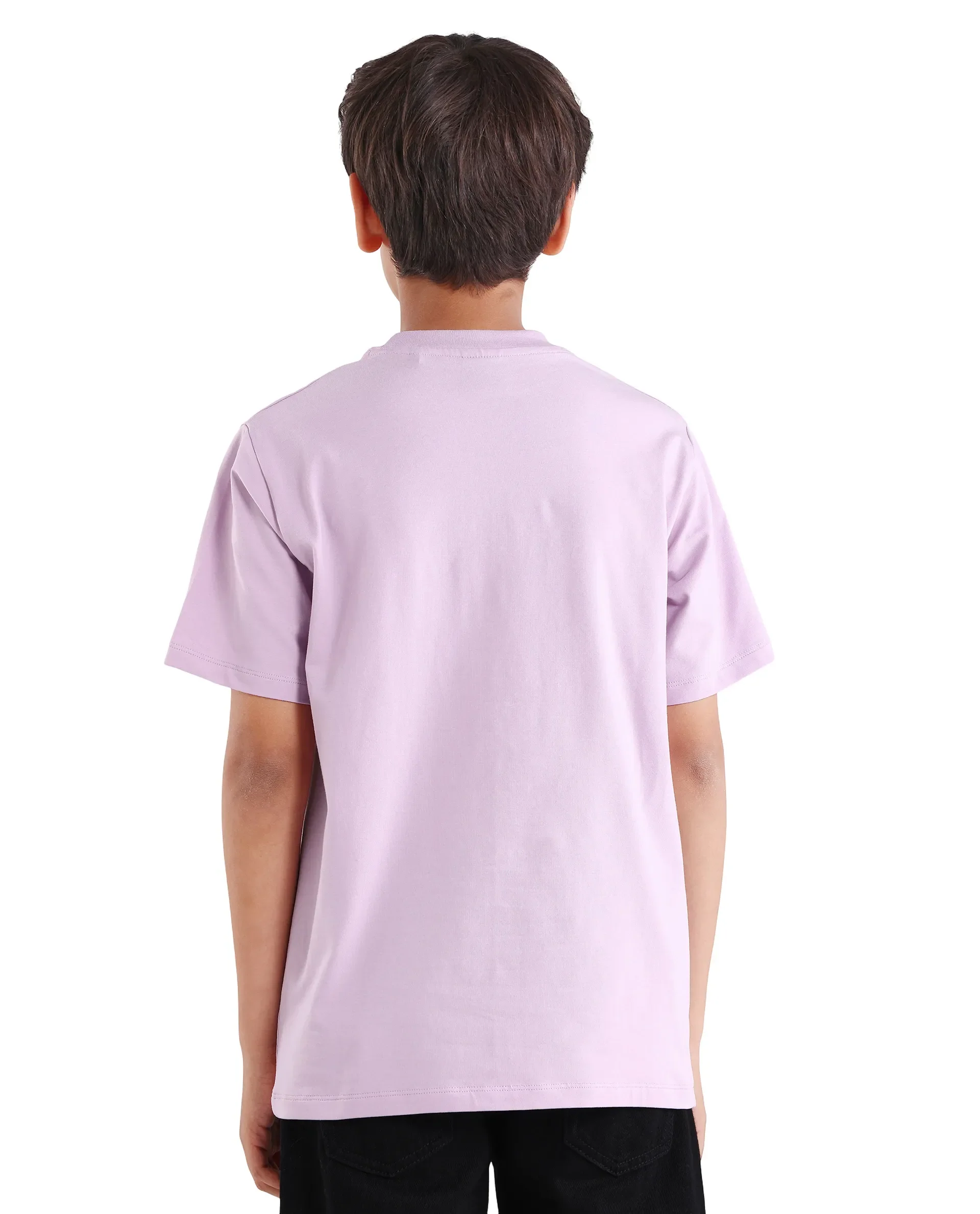 Rare Ones Kids Cassy Light Pink Cotton Blend Pull-On Closure Flock Regular Fit T-Shirt - Image 7