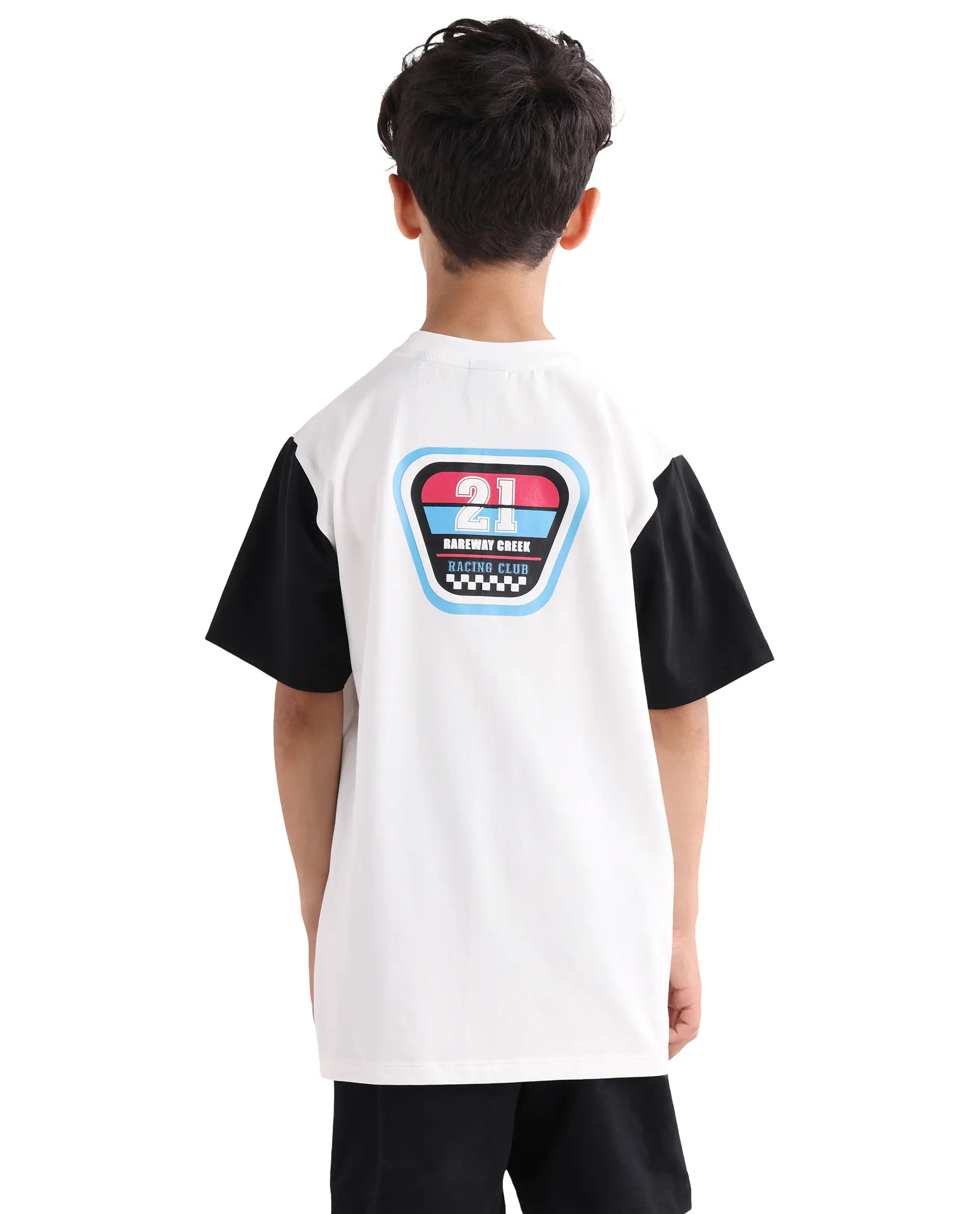 Rare Ones Kids Clerc Off White Cotton Blend Fabric Pull-On Closure Regular Fit T-Shirt - Image 8