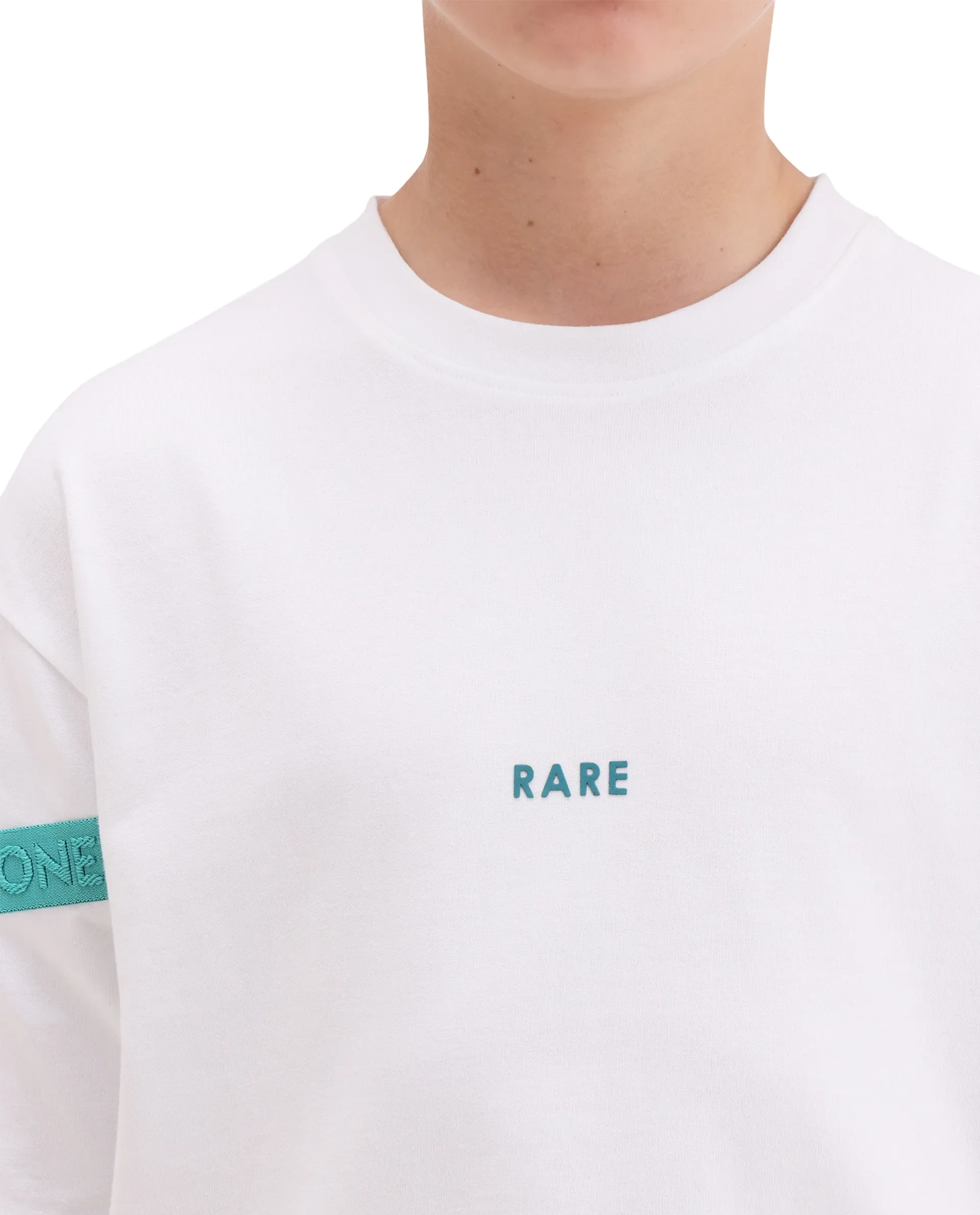 Rare Ones Kids Dream White Cotton Fabric Pull-On Closure Badge Applique Oversized Fit T-Shirt - Image 5