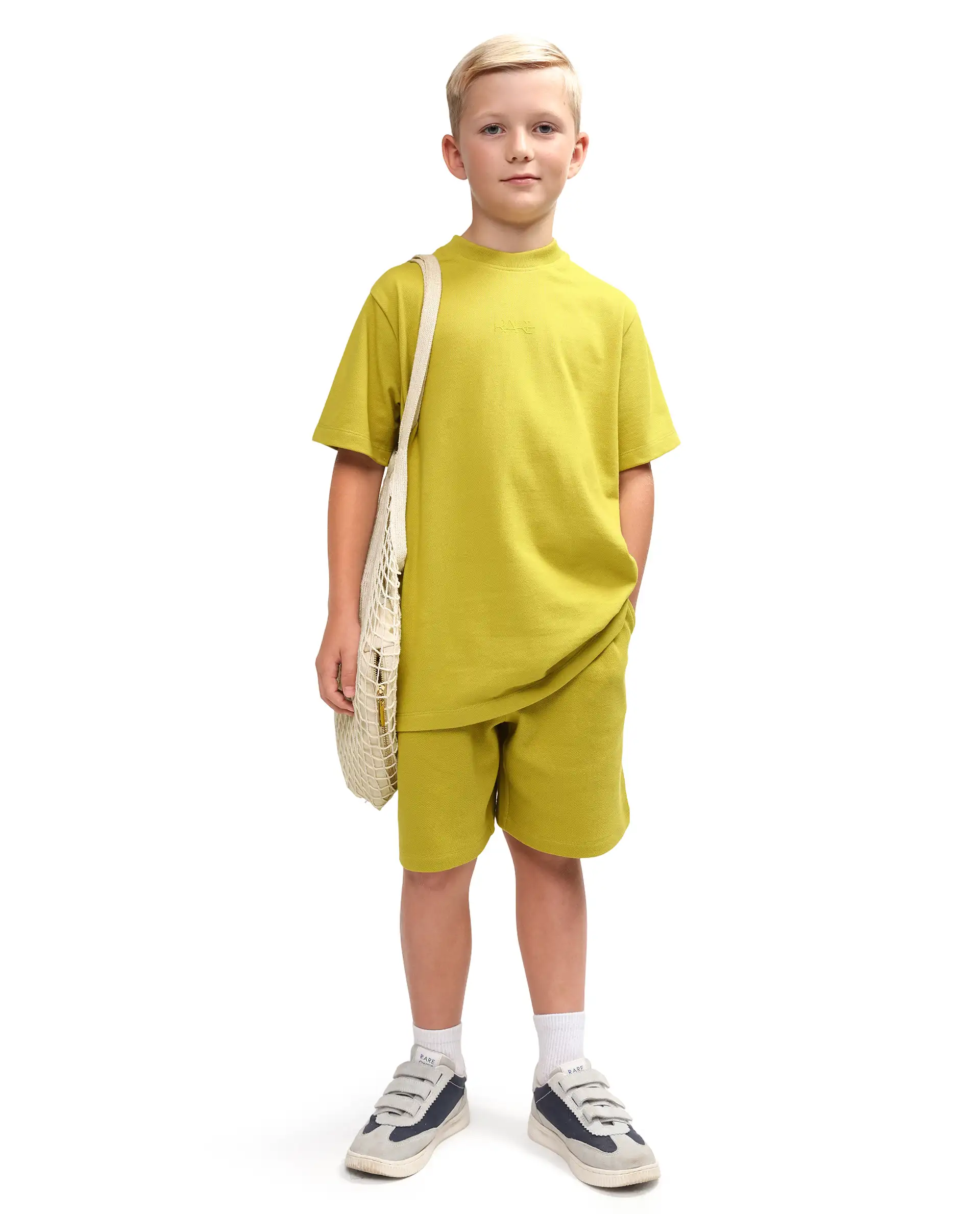 Rare Ones Kids Heros Fluorescent Yellow Cotton Blend Fabric Pull-On Closure Hd Print Regular Fit T-Shirt - Image 2