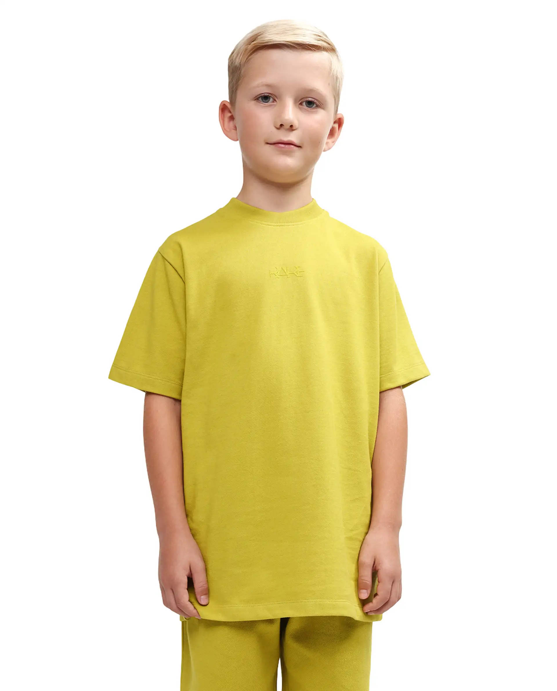 Rare Ones Kids Heros Fluorescent Yellow Cotton Blend Fabric Pull-On Closure Hd Print Regular Fit T-Shirt - Image 3