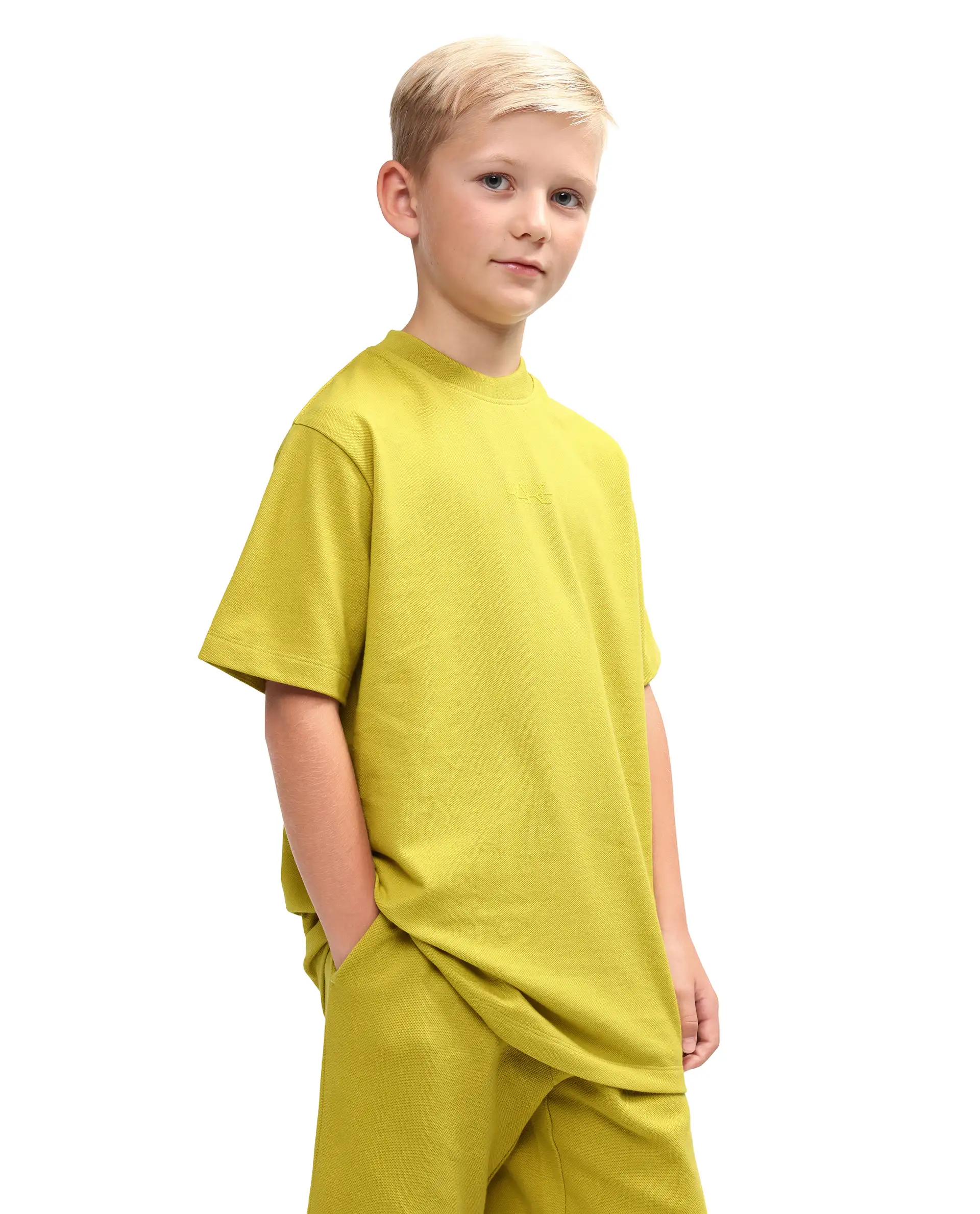 Rare Ones Kids Heros Fluorescent Yellow Cotton Blend Fabric Pull-On Closure Hd Print Regular Fit T-Shirt - Image 5