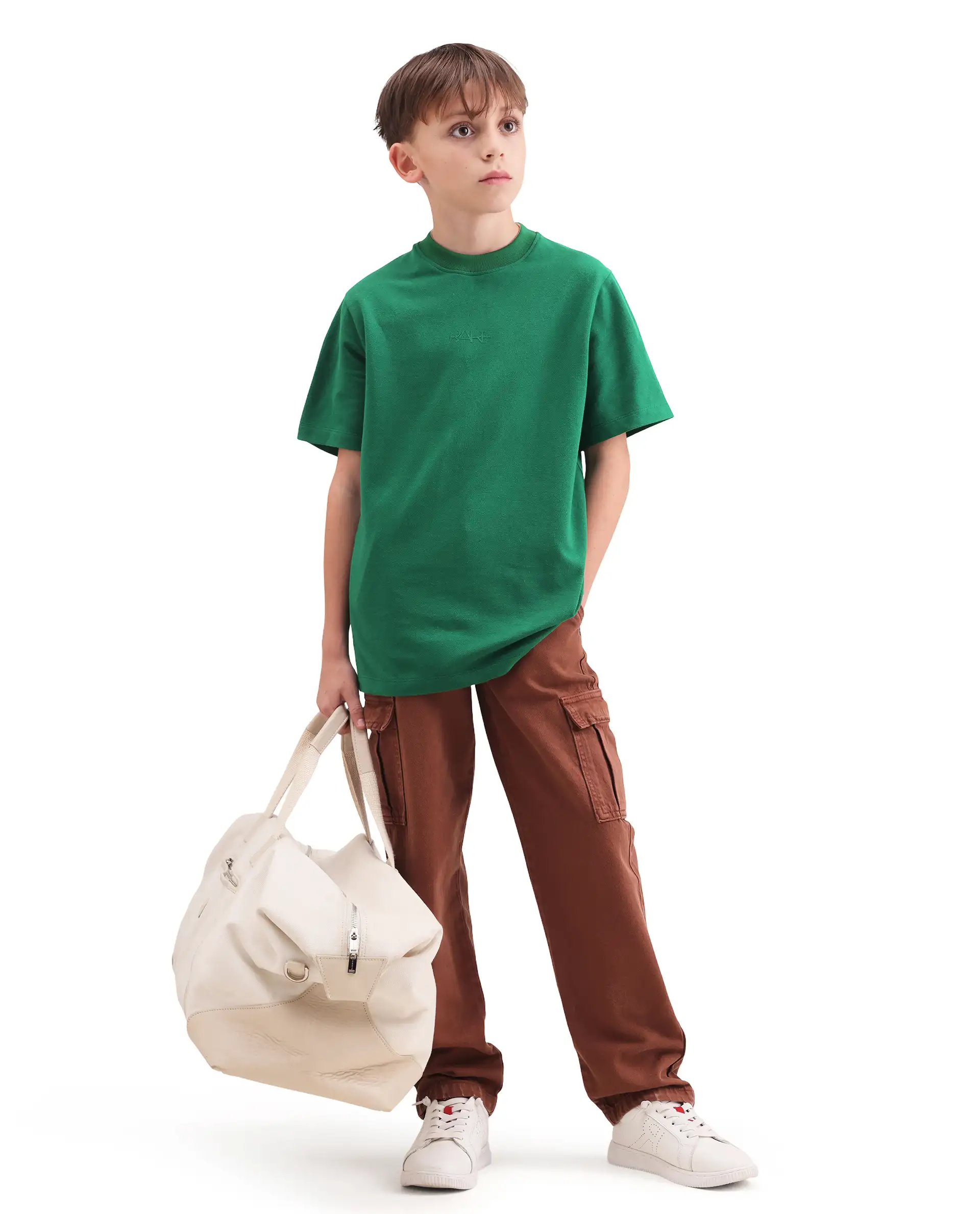 Rare Ones Kids Heros Green Cotton Blend Fabric Pull-On Closure Hd Print Regular Fit T-Shirt - Image 2