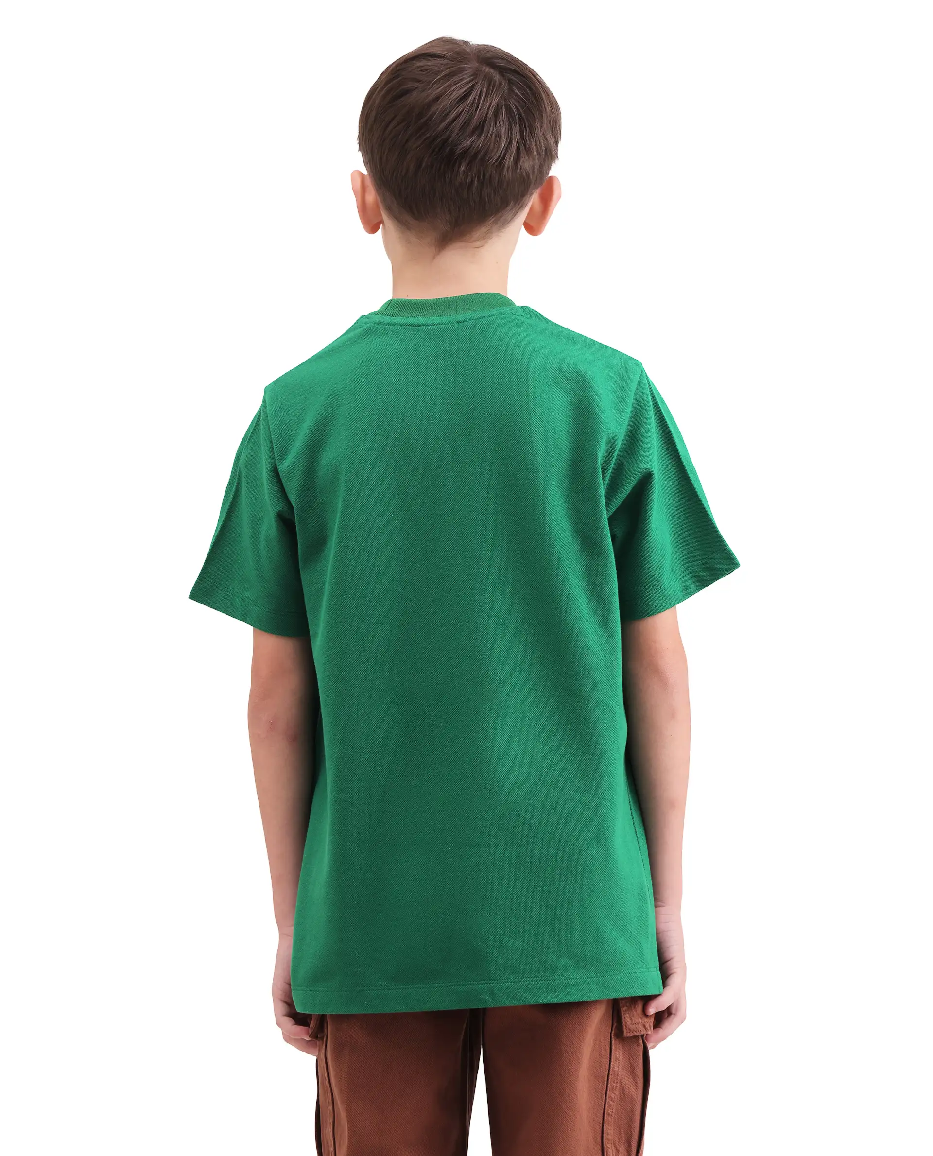 Rare Ones Kids Heros Green Cotton Blend Fabric Pull-On Closure Hd Print Regular Fit T-Shirt - Image 7