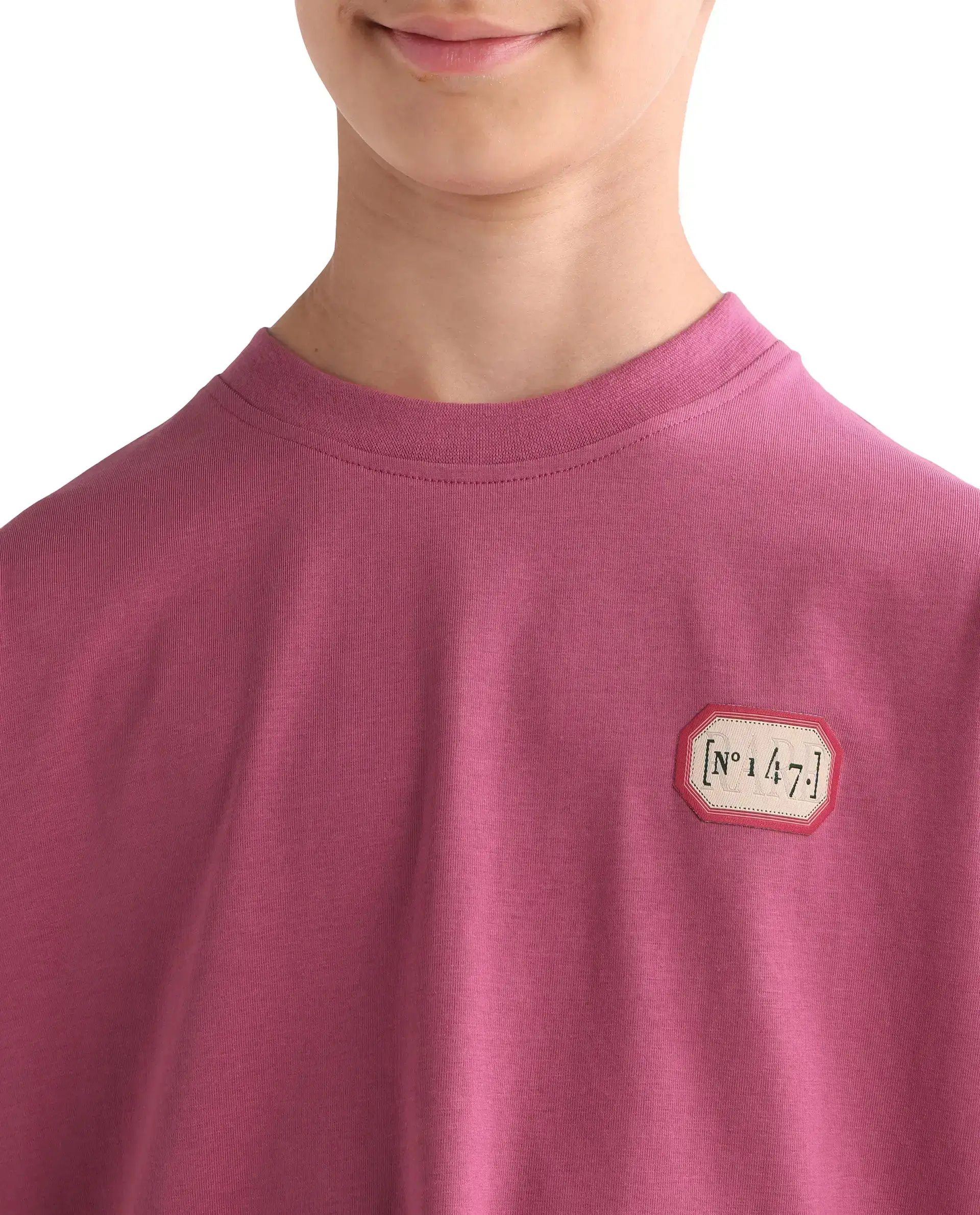 Rare Ones Kids Hirm-K Dark Pink Cotton Blend Fabric Pull-On Closure Regular Fit T-Shirt - Image 4