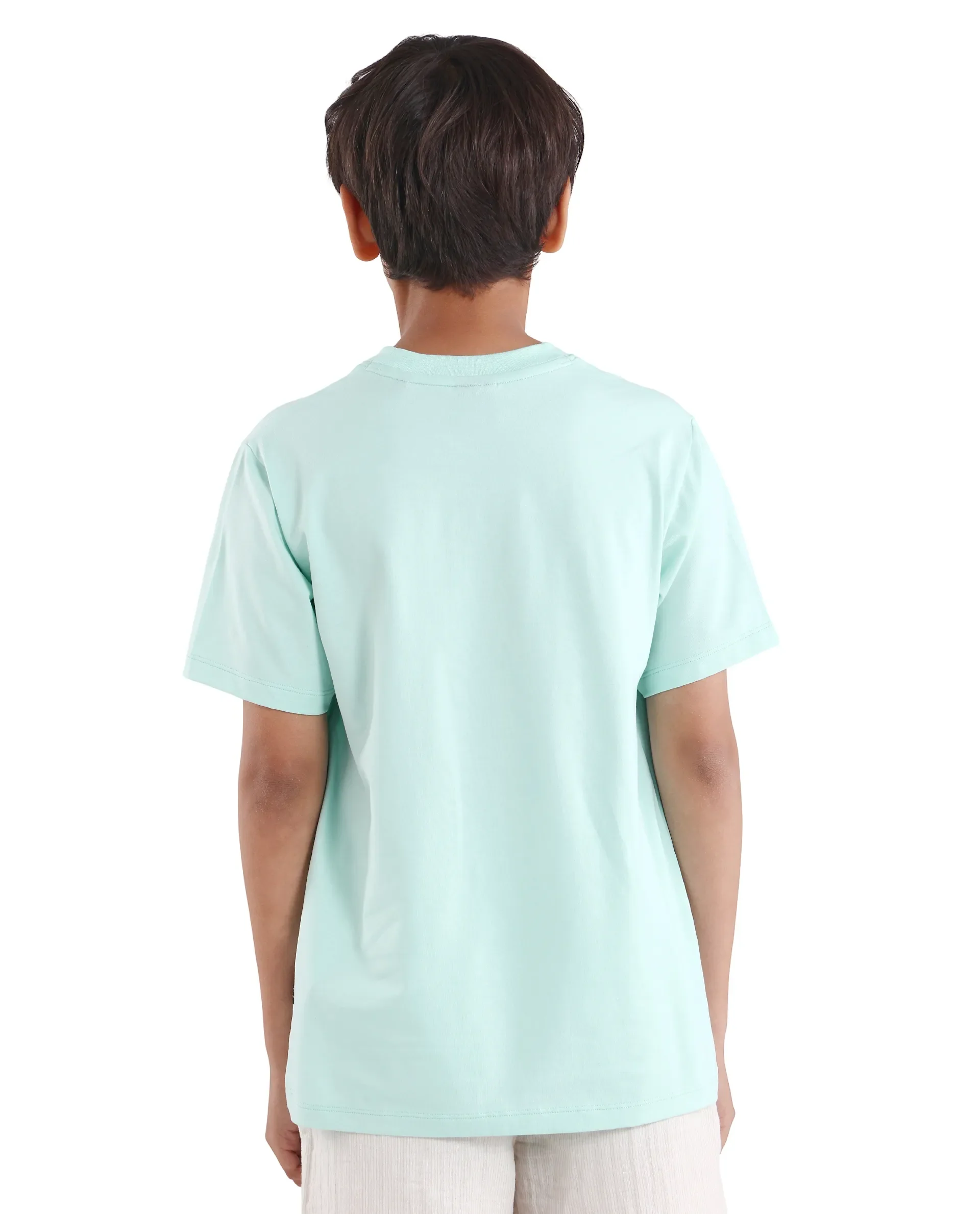 Rare Ones Kids Icy-K Pastel Blue Cotton Blend Pull-On Closure Hd Print Regular Fit T-Shirt - Image 7