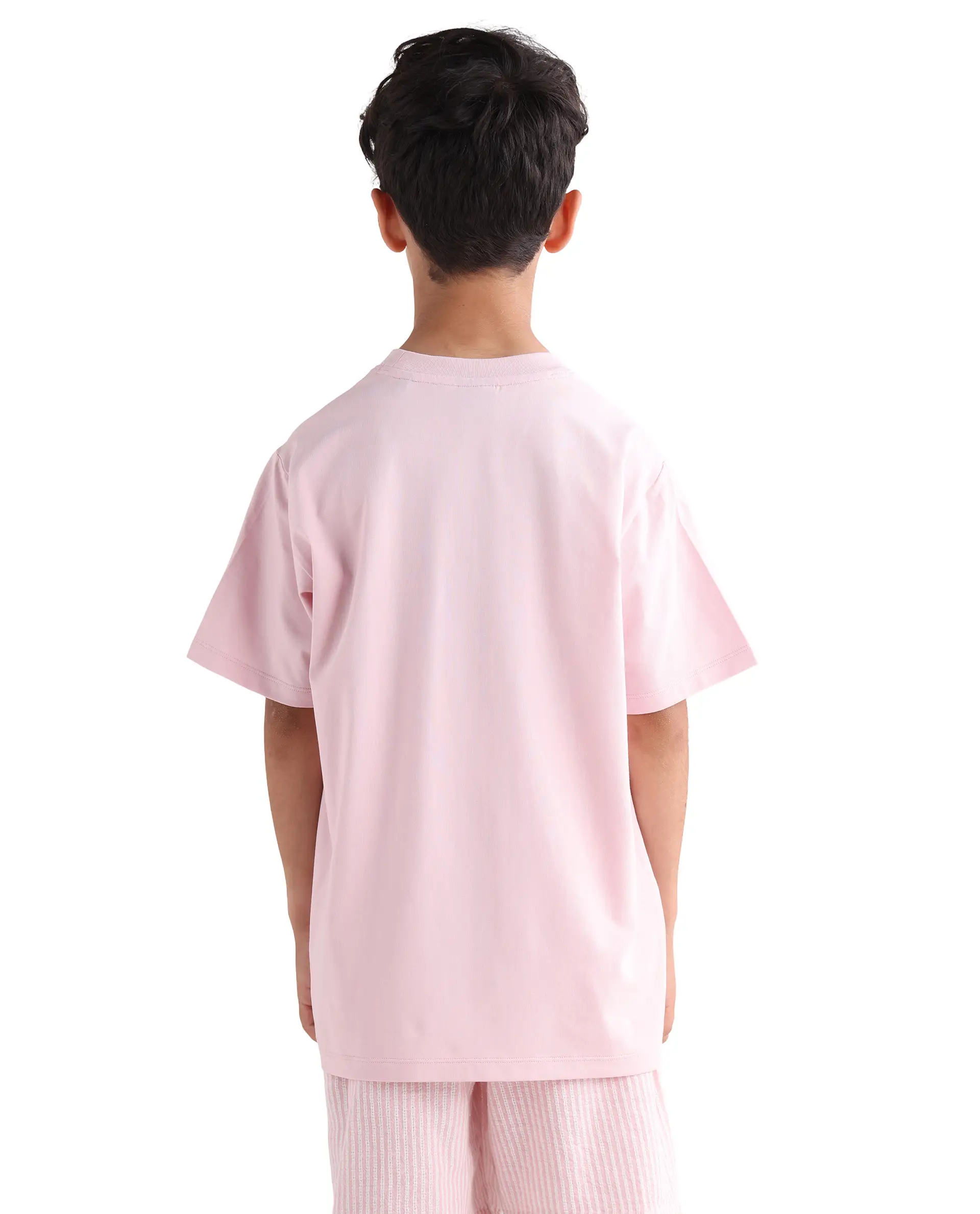 Rare Ones Kids Jacus Light Pink Cotton Blend Fabric Pull-On Closure Regular Fit T-Shirt - Image 9