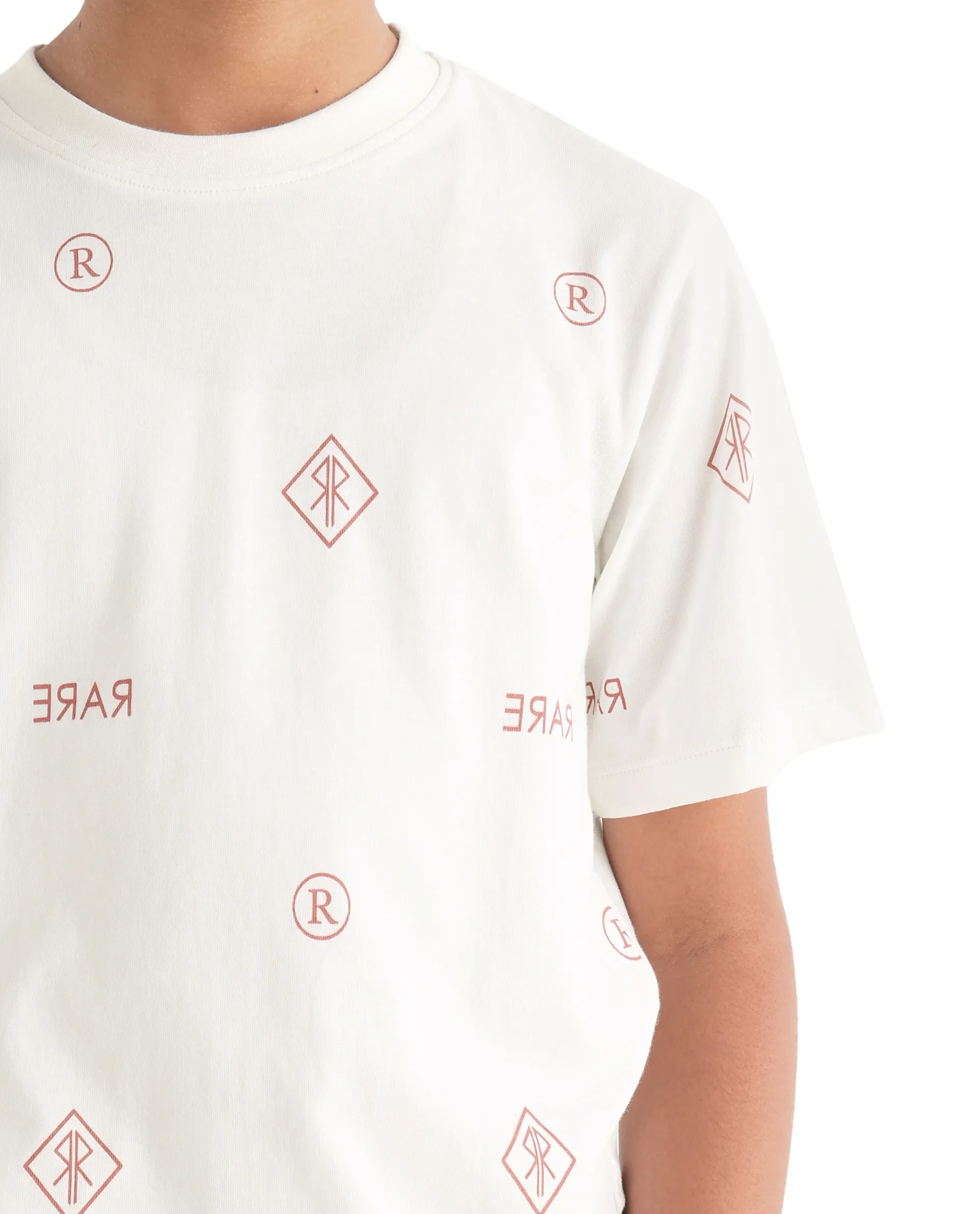 Rare Ones Kids Joon Off White Cotton All Over Print Pull On Closure Regular Fit T-Shirt - Image 3