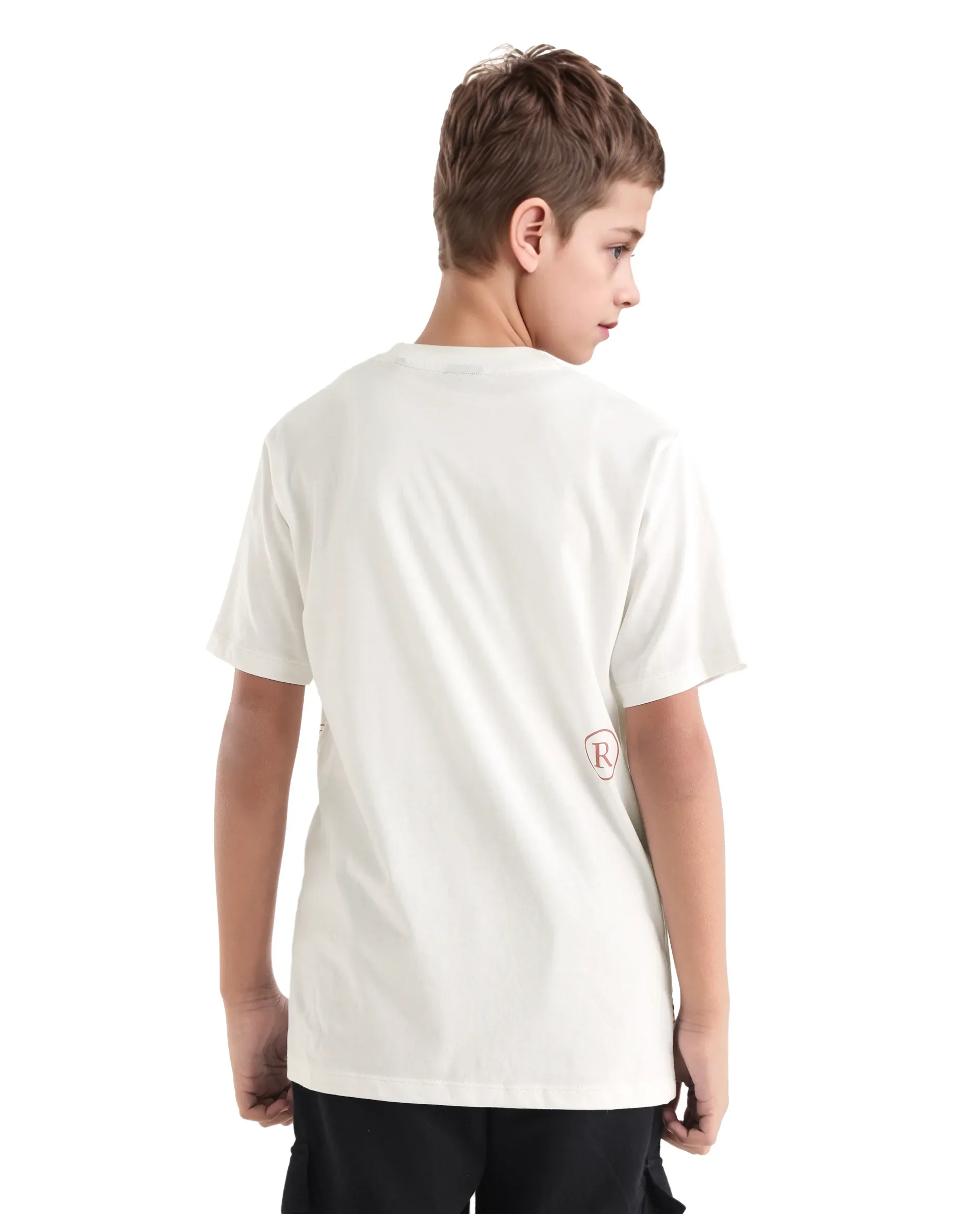 Rare Ones Kids Joon Off White Cotton All Over Print Pull On Closure Regular Fit T-Shirt - Image 7