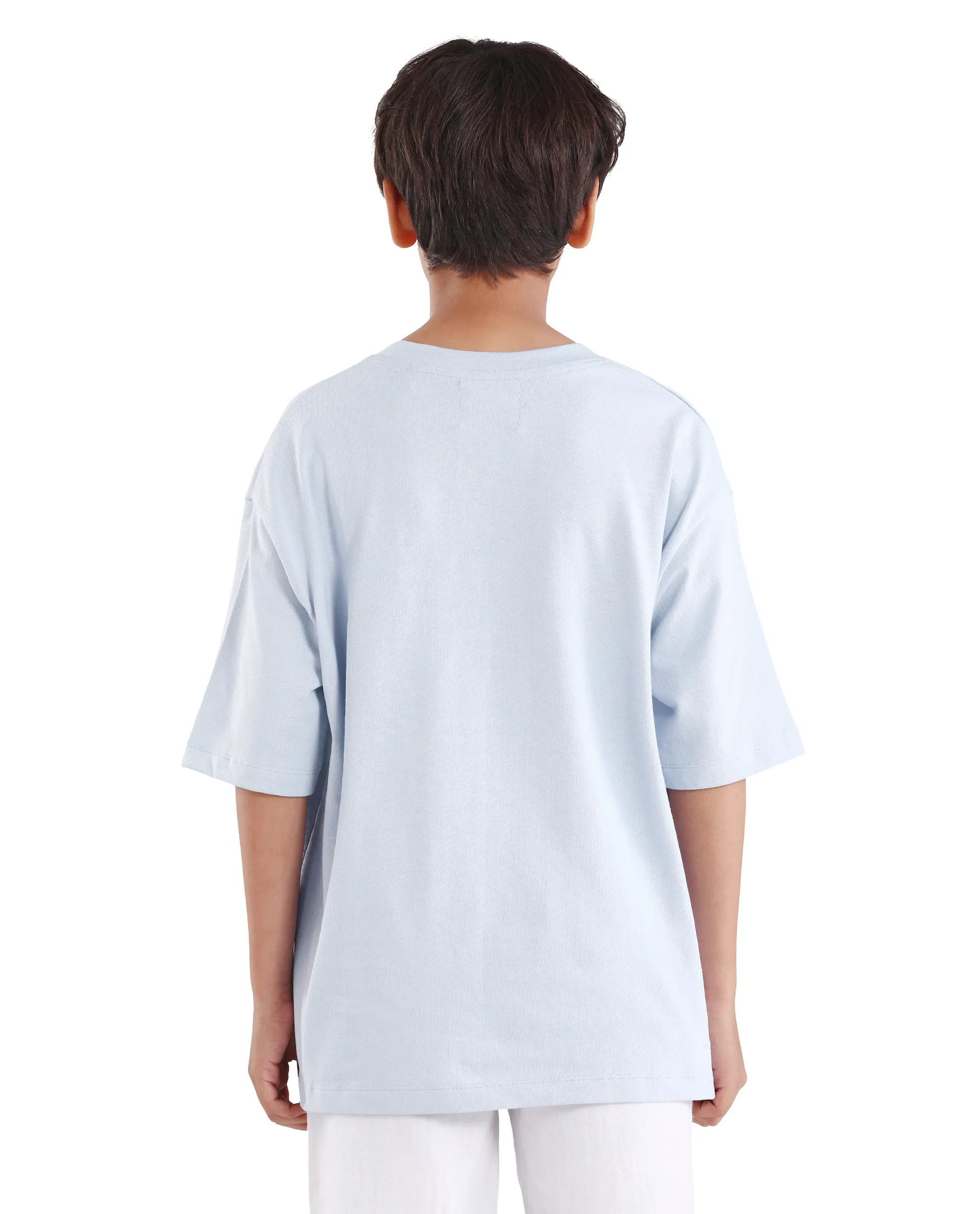 Rare Ones Kids Ken Light Purple Cotton Pull-On Closure Oversized Fit T-Shirt - Image 7