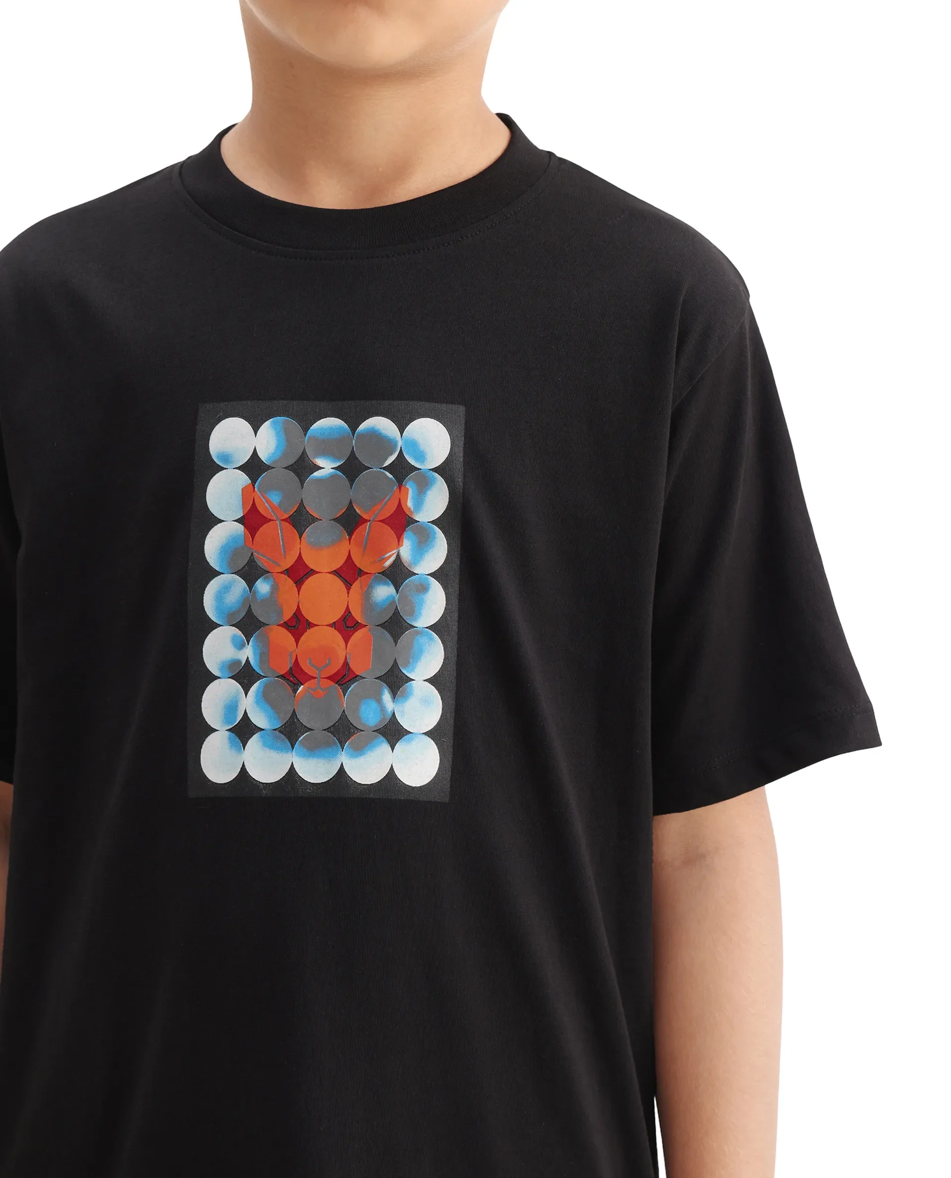 Rare Ones Kids Locon-K Black Cotton Graphic Print Regular Fit T-Shirt - Image 3