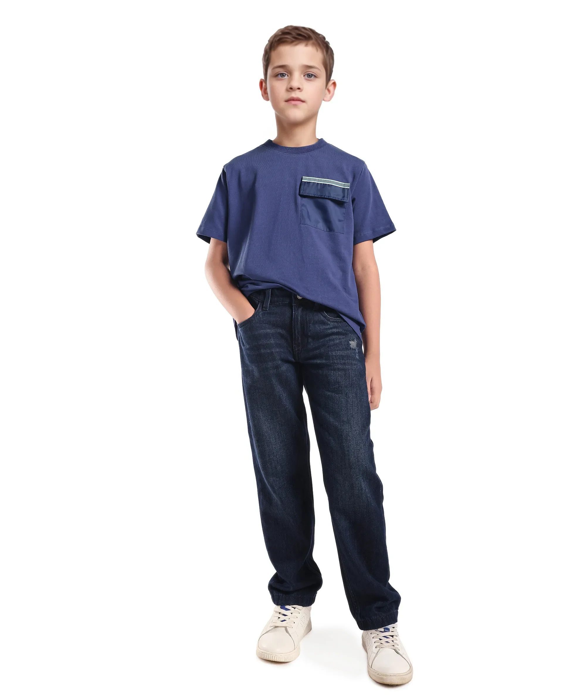 Rare Ones Kids Niall Dusky Purple Cotton Pull On Closure Pigment Print Boxy Fit T-Shirt - Image 2
