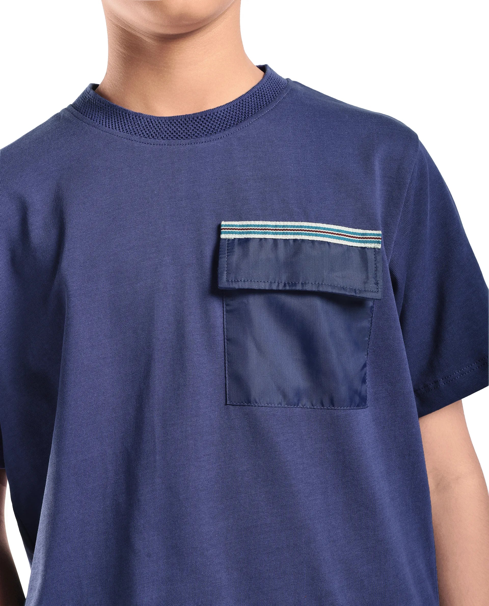Rare Ones Kids Niall Dusky Purple Cotton Pull On Closure Pigment Print Boxy Fit T-Shirt - Image 3