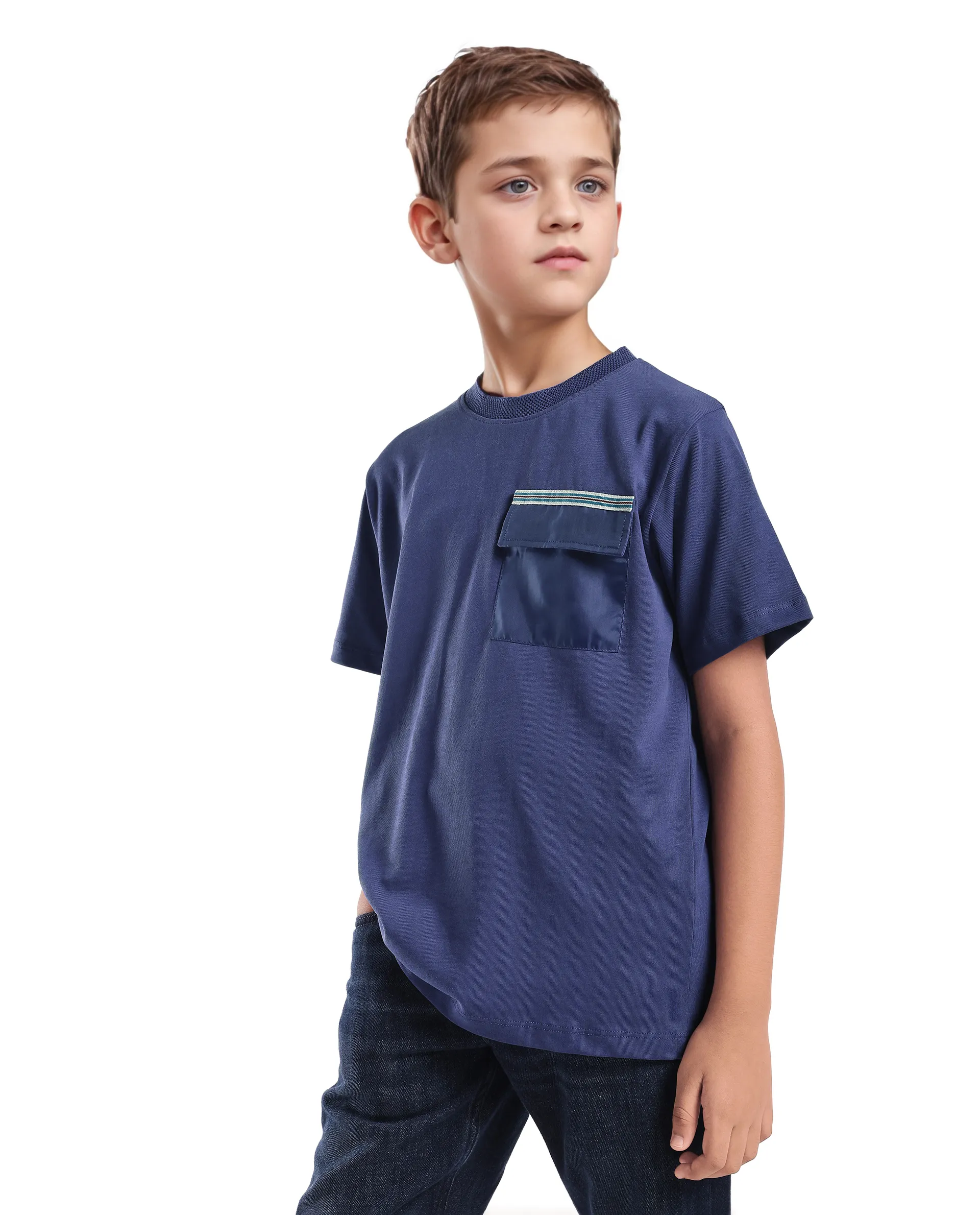 Rare Ones Kids Niall Dusky Purple Cotton Pull On Closure Pigment Print Boxy Fit T-Shirt - Image 5