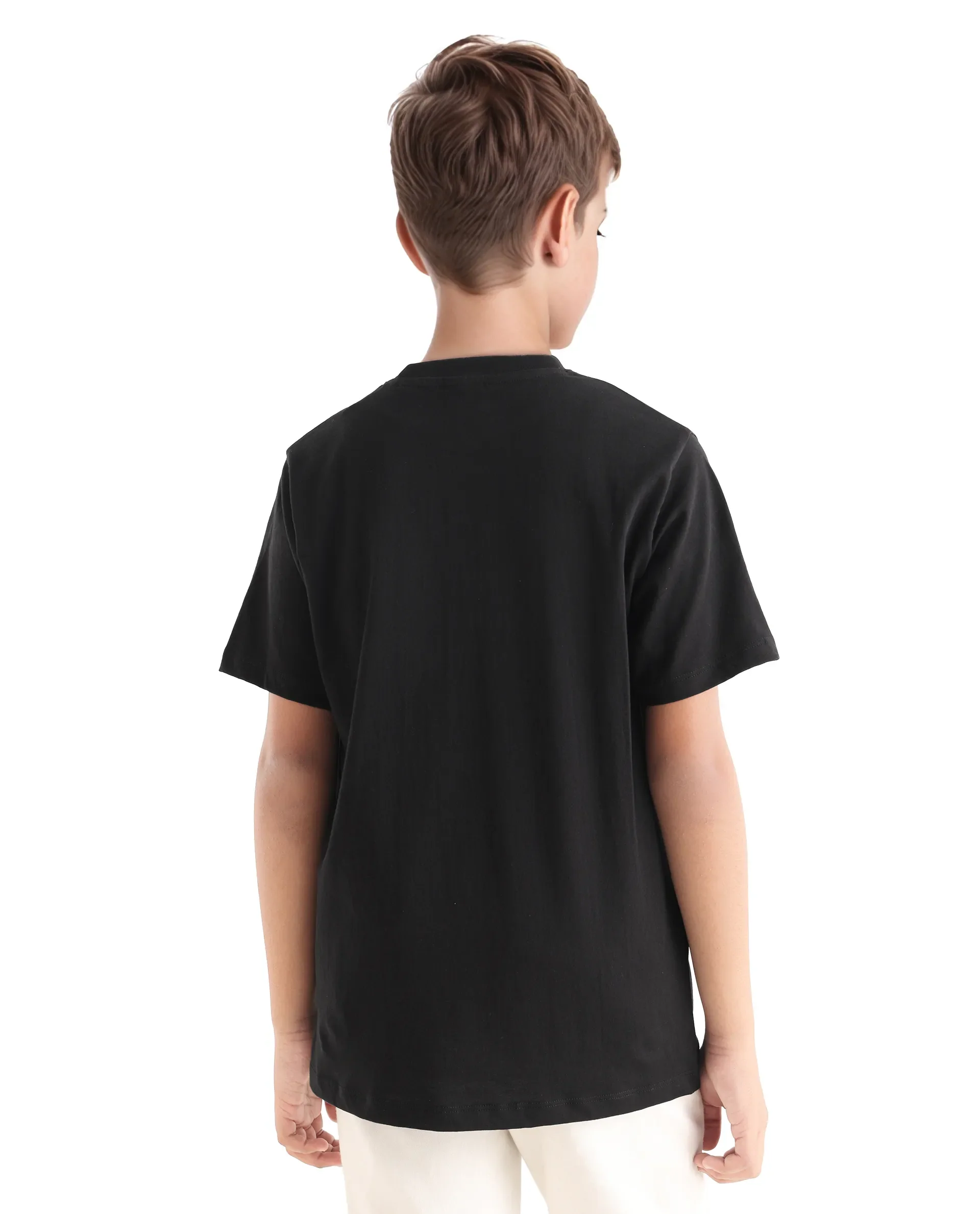 Rare Ones Kids Raze-K Black Cotton Jelly Print Regular Fit T-Shirt - Image 7