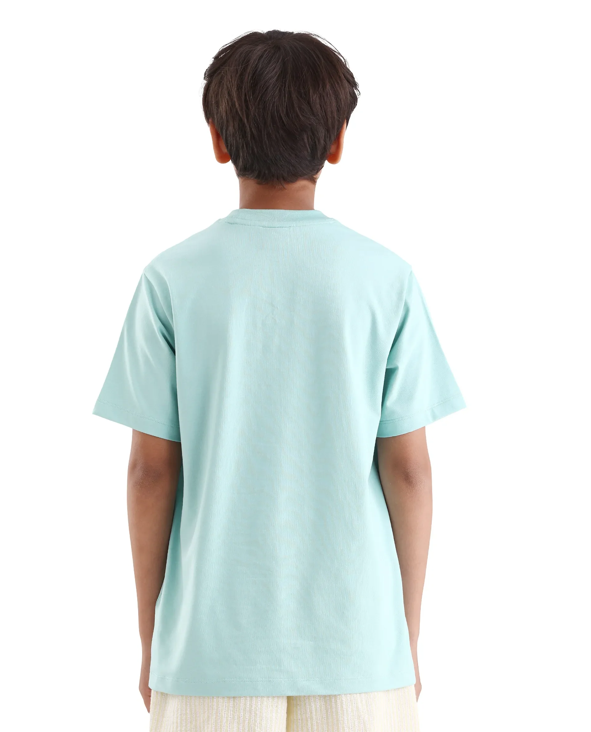Rare Ones Kids Rige-K Dusky Blue Cotton Blend Fabric Pull-On Closure Digital Print Regular Fit T-Shirt - Image 7