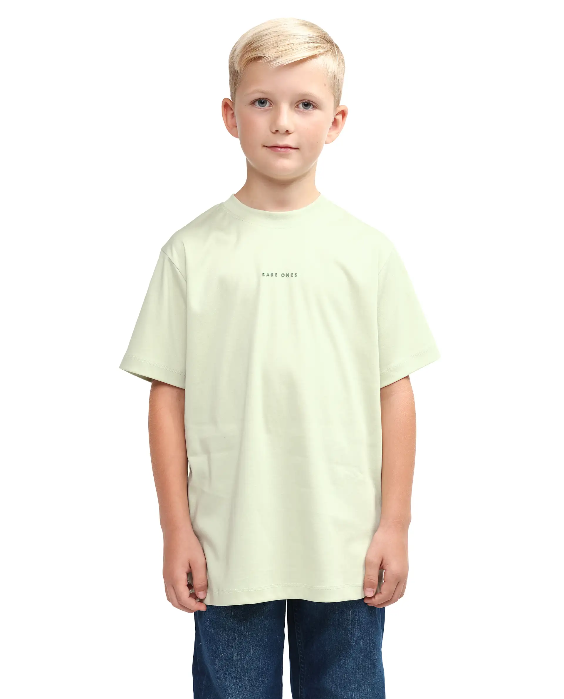 Rare Ones Kids Rob Fluorescent Green Cotton Blend Fabric Pull-On Closure Regular Fit T-Shirt - Image 3