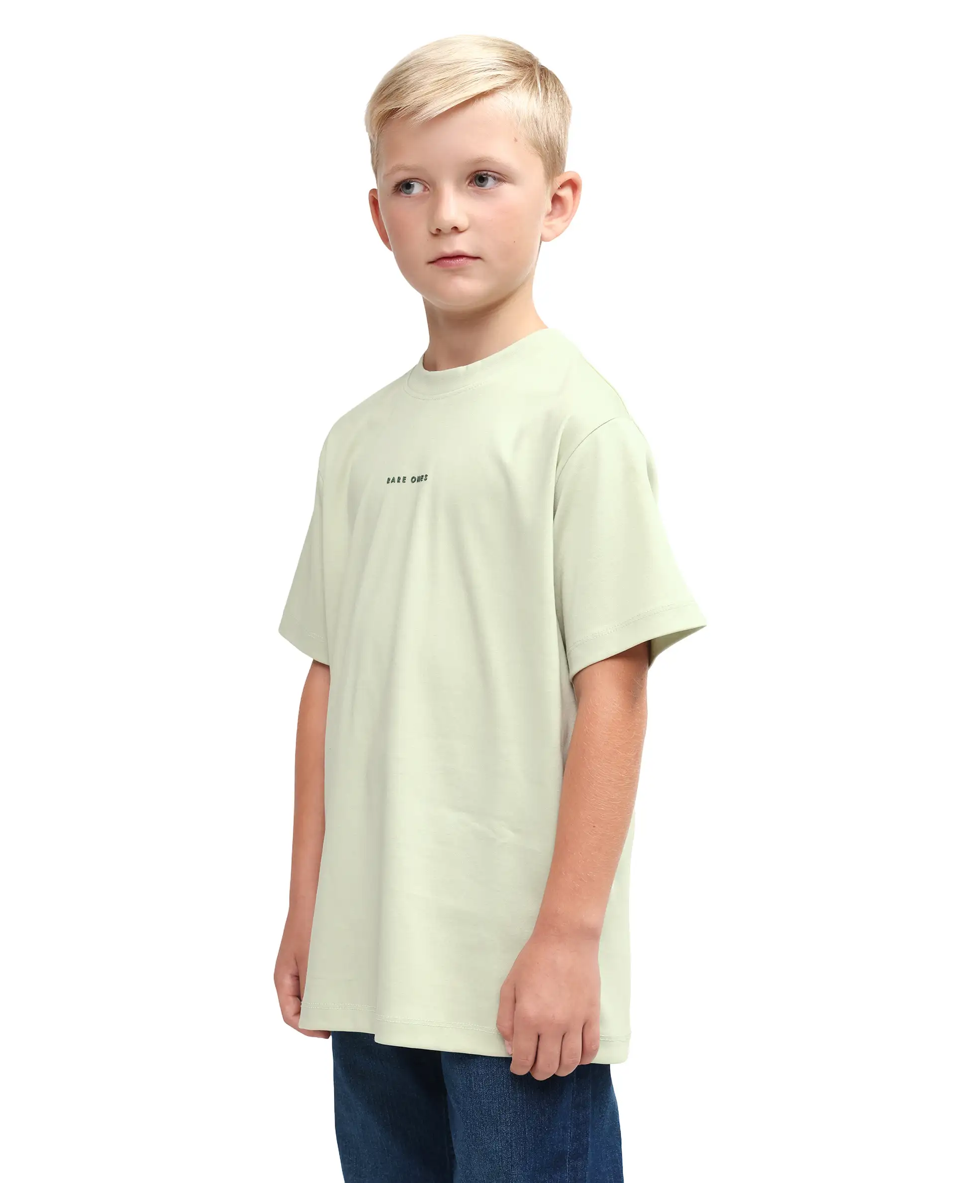 Rare Ones Kids Rob Fluorescent Green Cotton Blend Fabric Pull-On Closure Regular Fit T-Shirt - Image 5