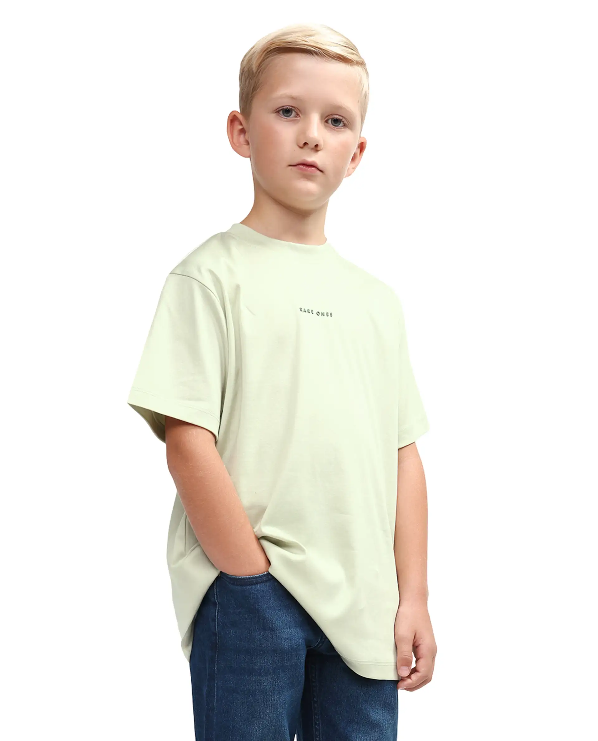 Rare Ones Kids Rob Fluorescent Green Cotton Blend Fabric Pull-On Closure Regular Fit T-Shirt - Image 6