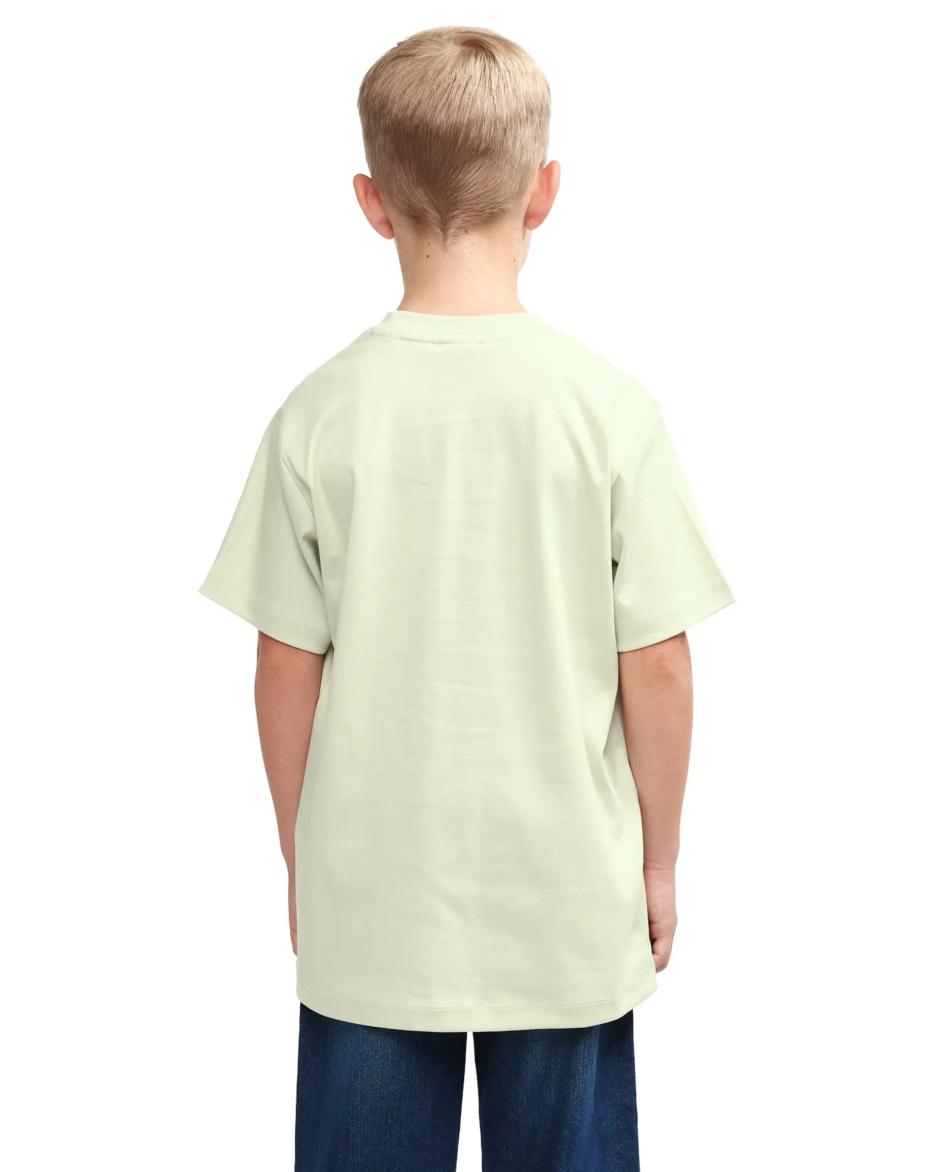 Rare Ones Kids Rob Fluorescent Green Cotton Blend Fabric Pull-On Closure Regular Fit T-Shirt - Image 7