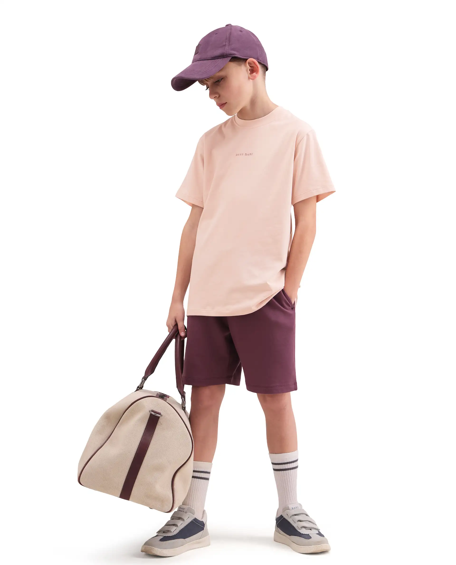 Rare Ones Kids Rob Light Orange Cotton Blend Fabric Pull-On Closure Regular Fit T-Shirt - Image 3