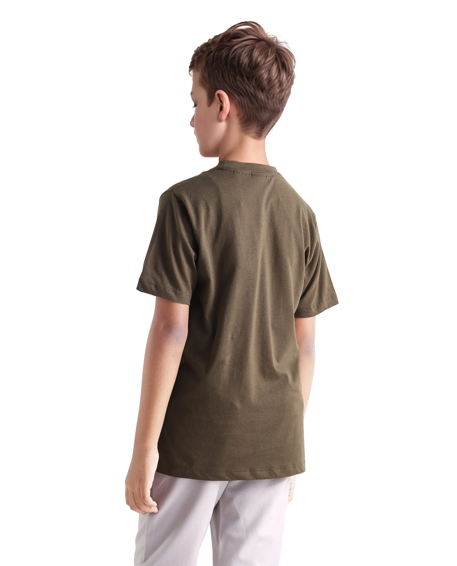 Rare Ones Kids Rosco-K Brown Cotton Jelly Print Regular Fit T-Shirt - Image 7